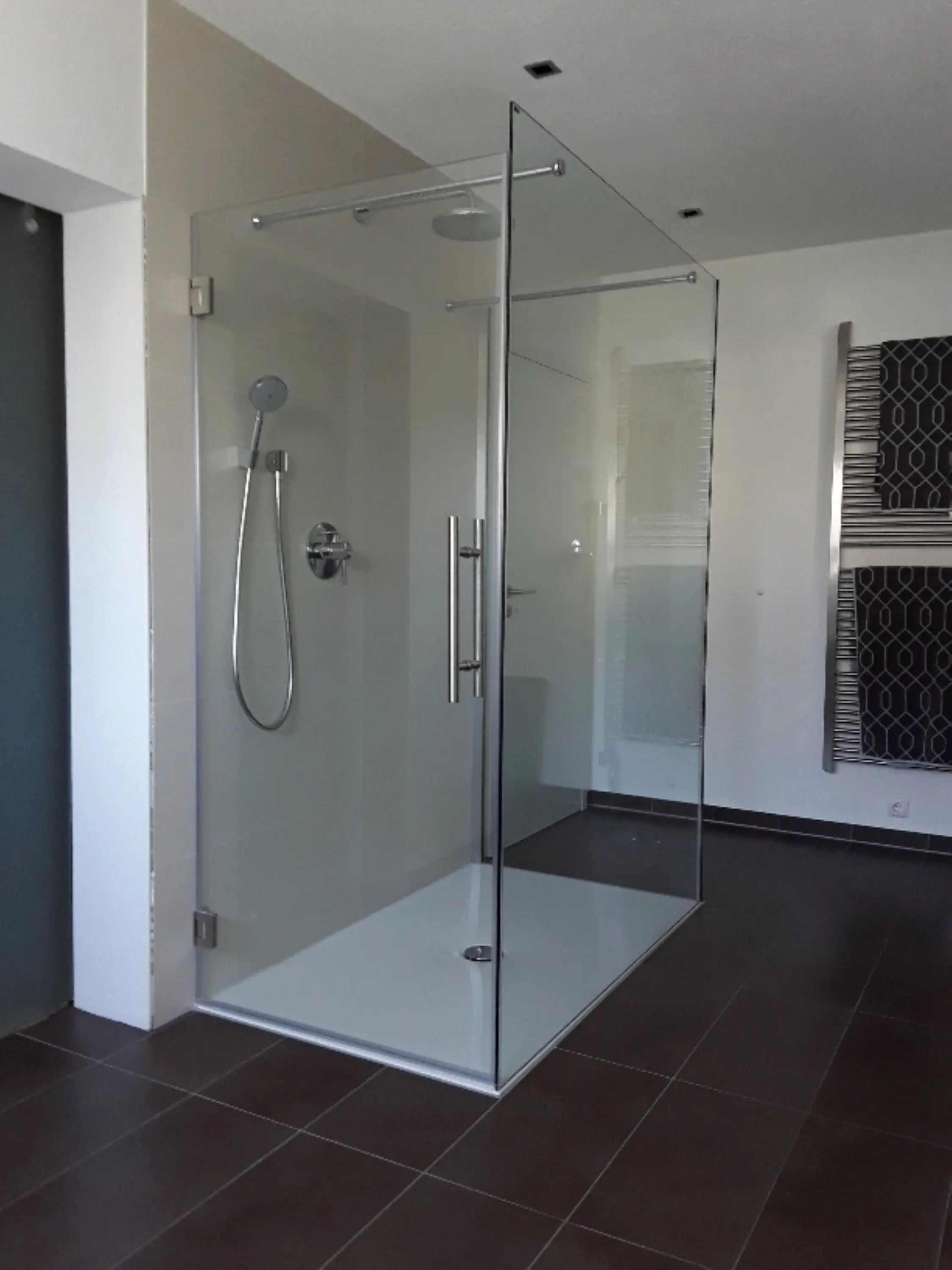 glasprofi24 - U-Form Dusche Mit Seiteneinstieg