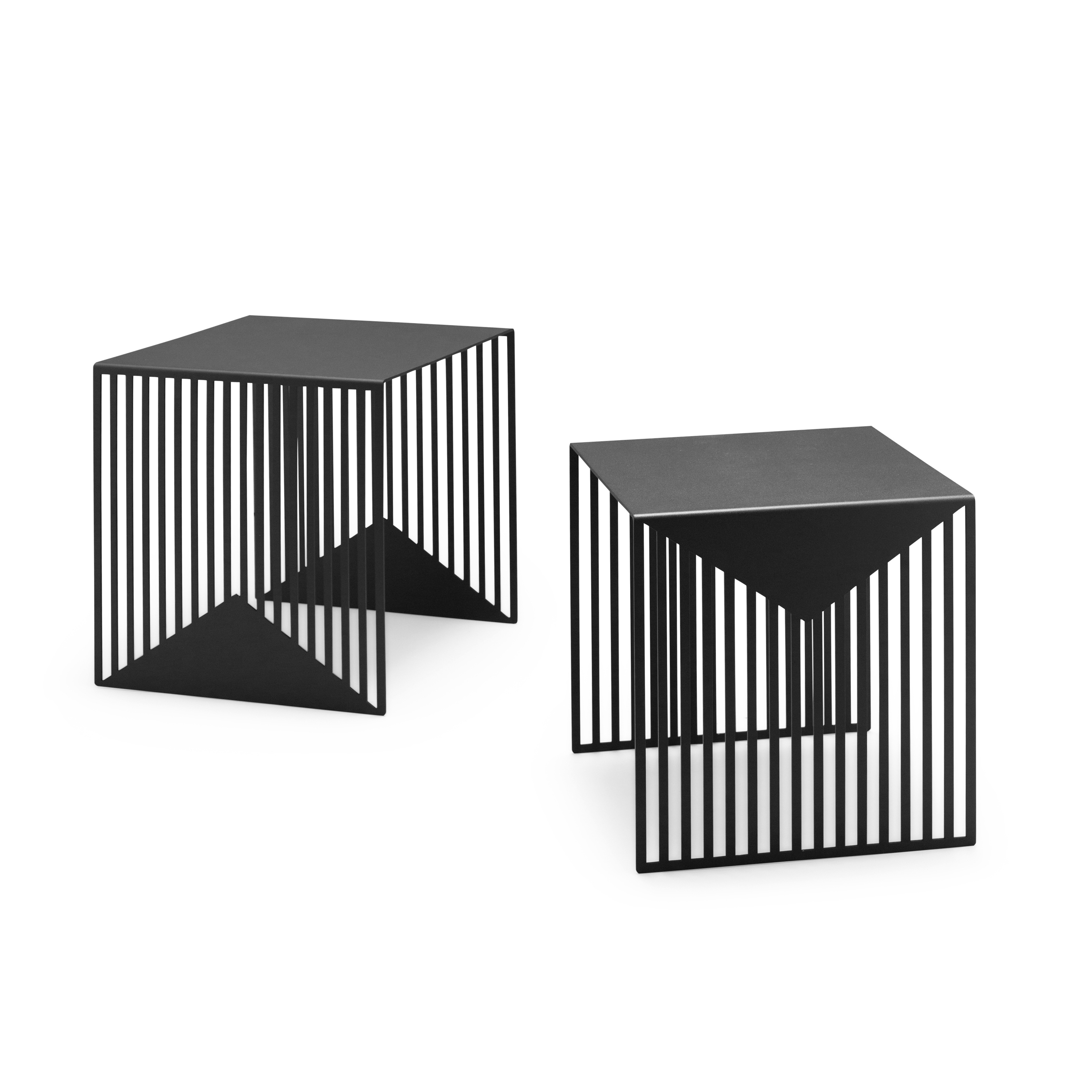 Zick Zack Nesting Table Set Black