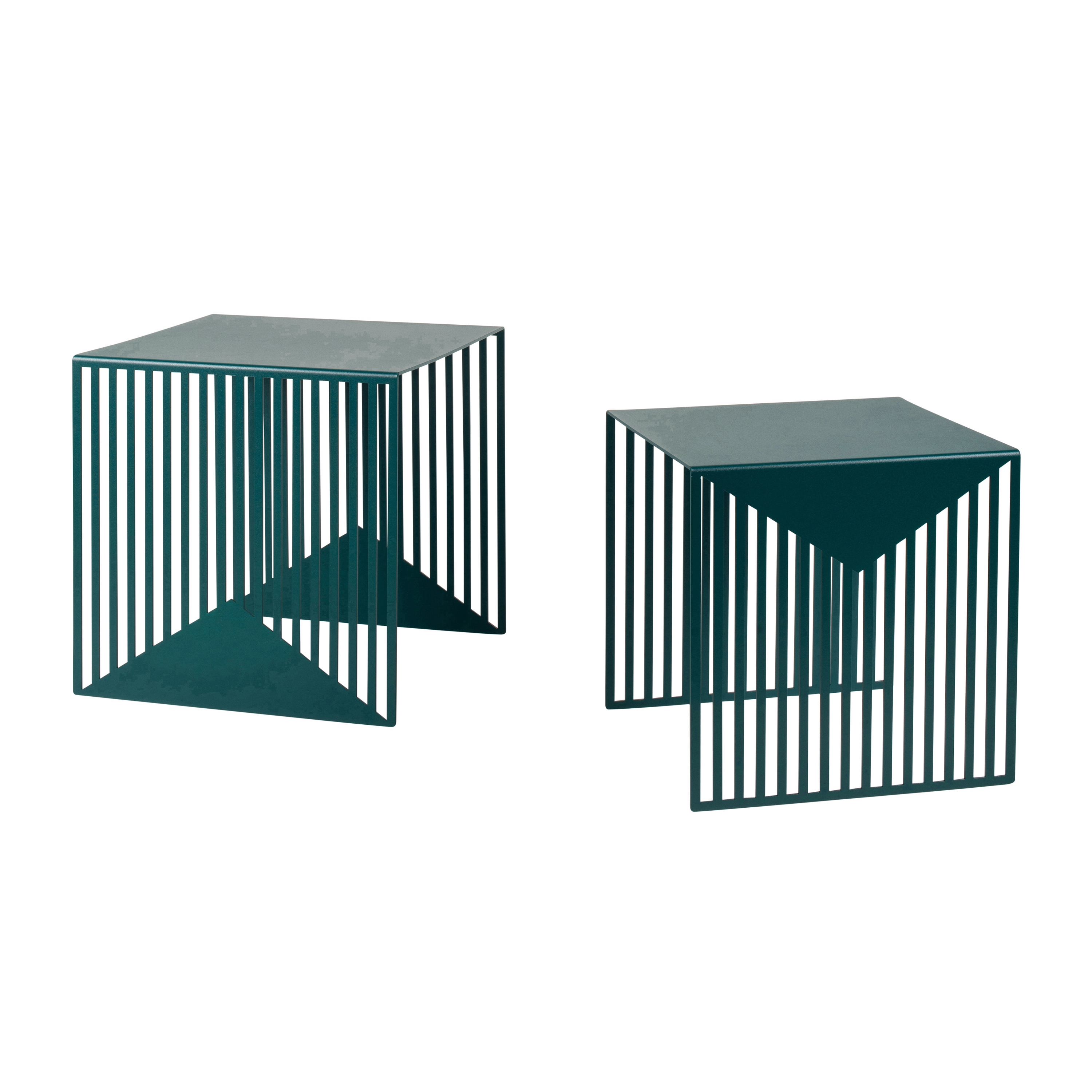 Zick Zack Nesting Table Set Green