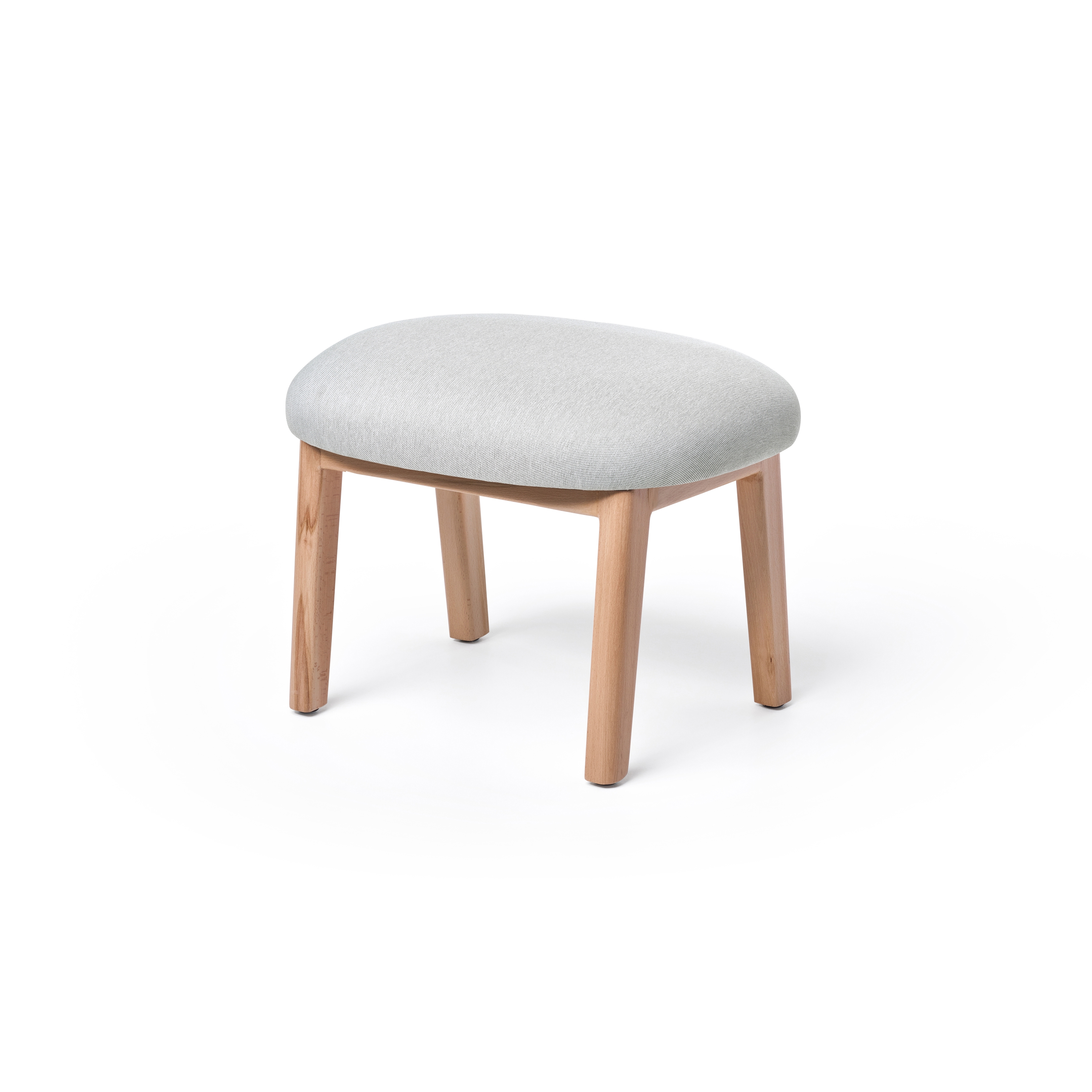 Dost Footstool Wood Lightgrey