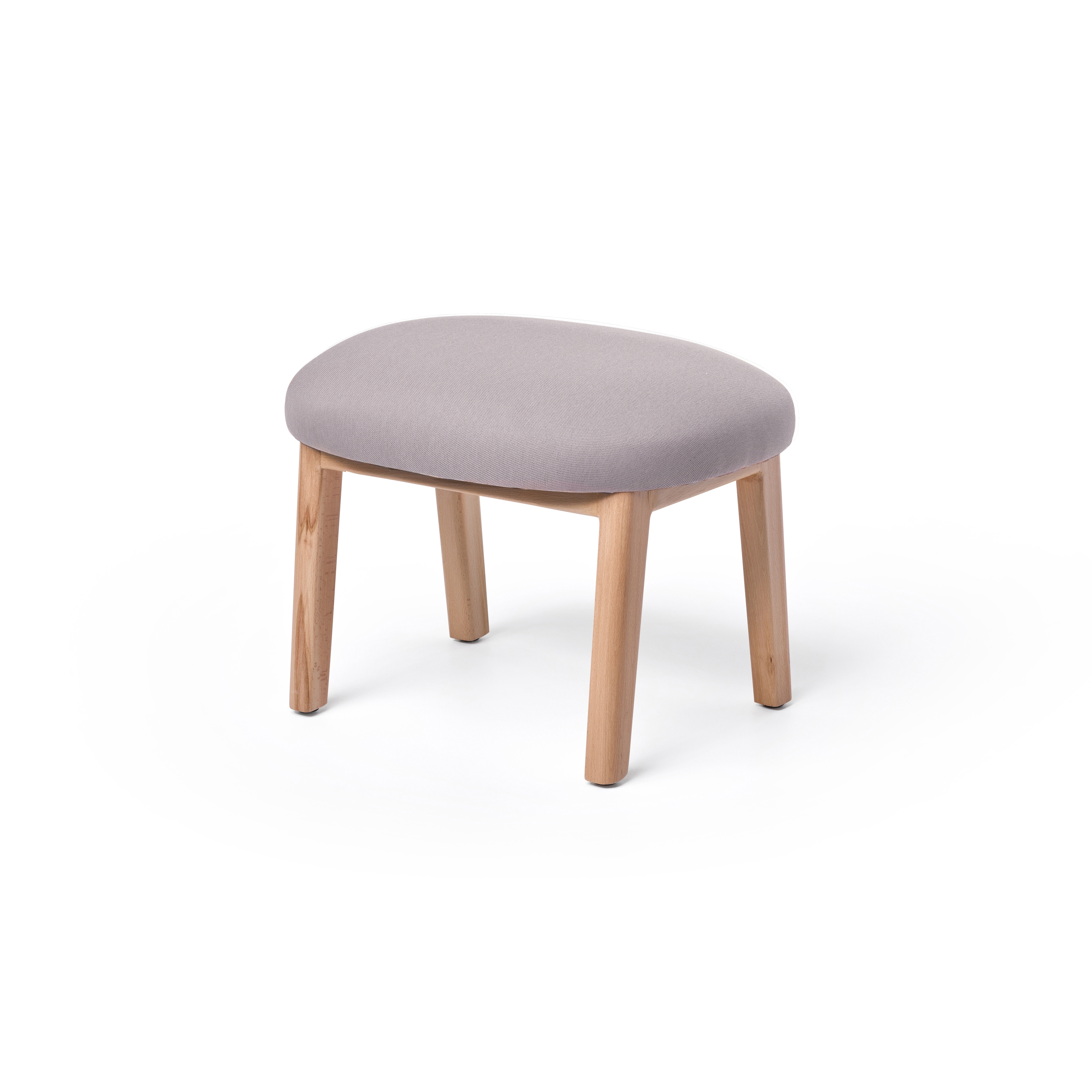 Dost Footstool Wood Lilac Grey