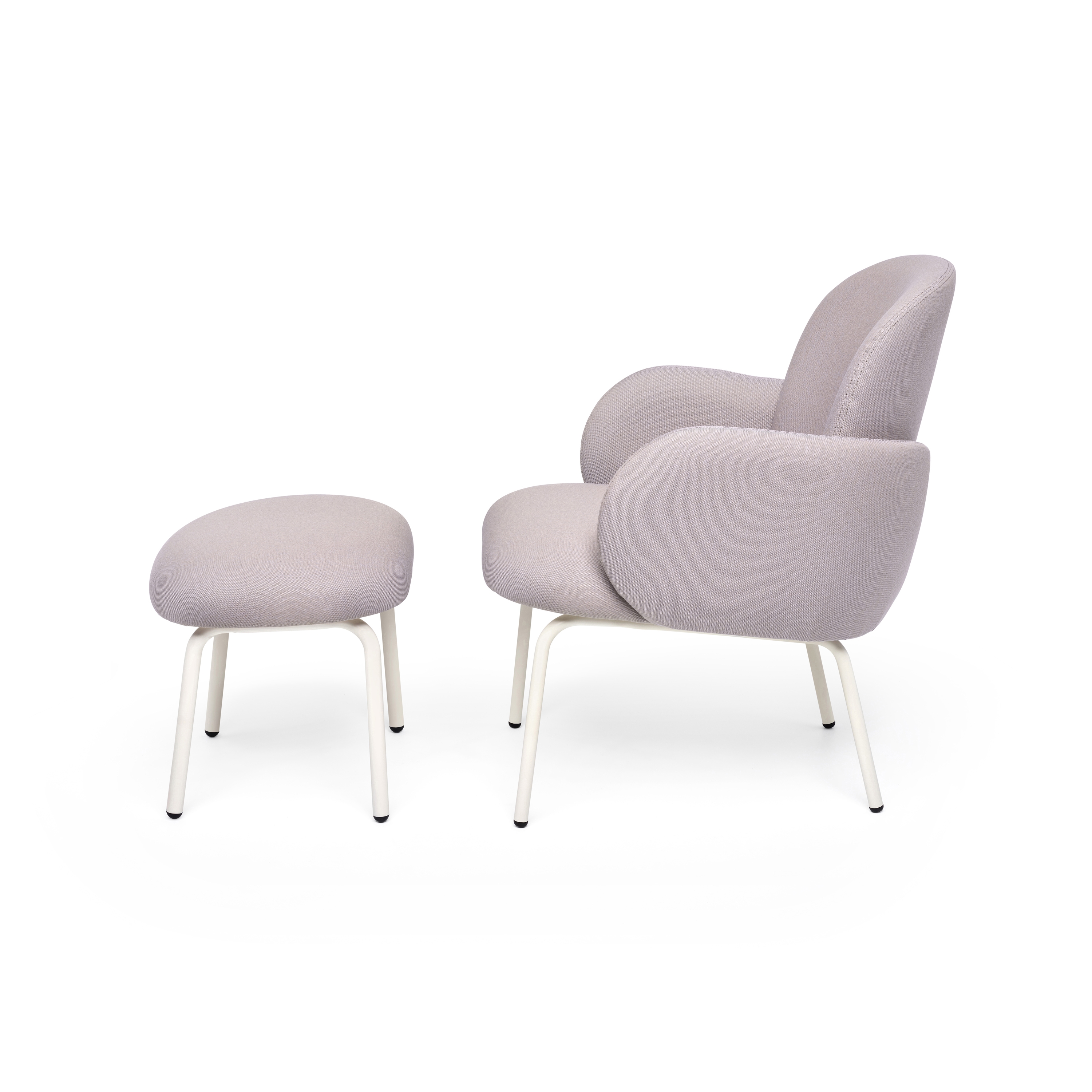 Mostra il prodotto Dost Lounge Lilac + Footstool Lilac del produttore PUIK