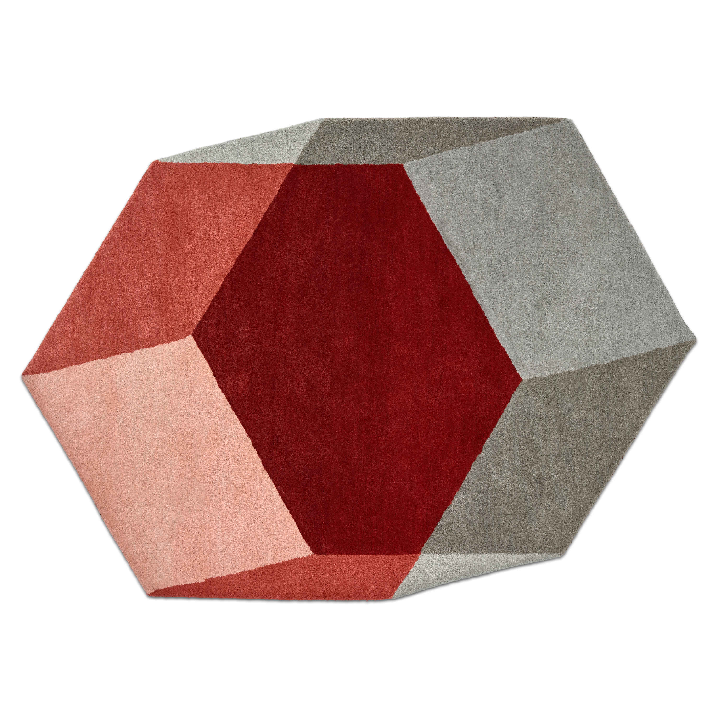 Iso Hexagon Red