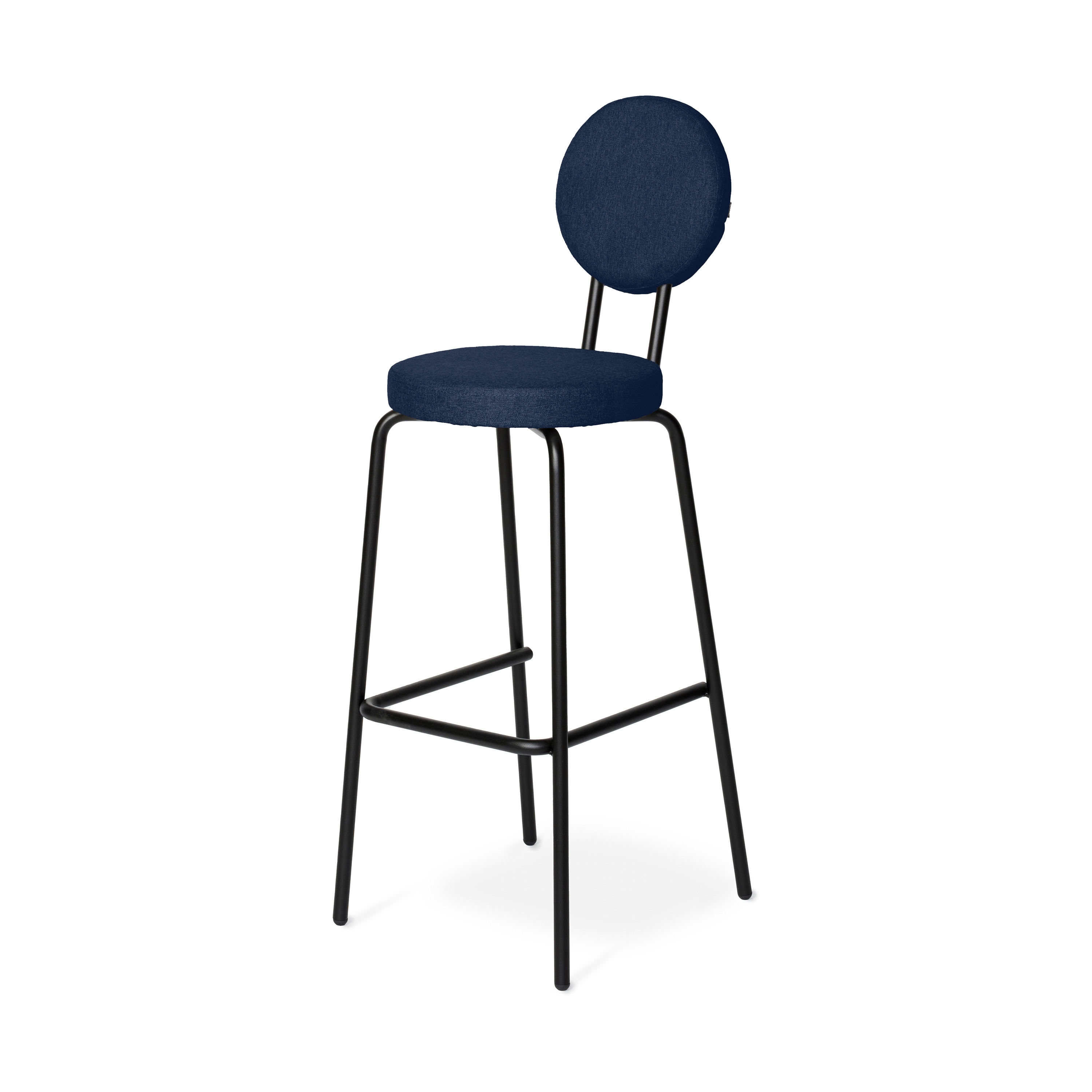 Option Bar Darkblue, 65cm, Round seat, round backrest