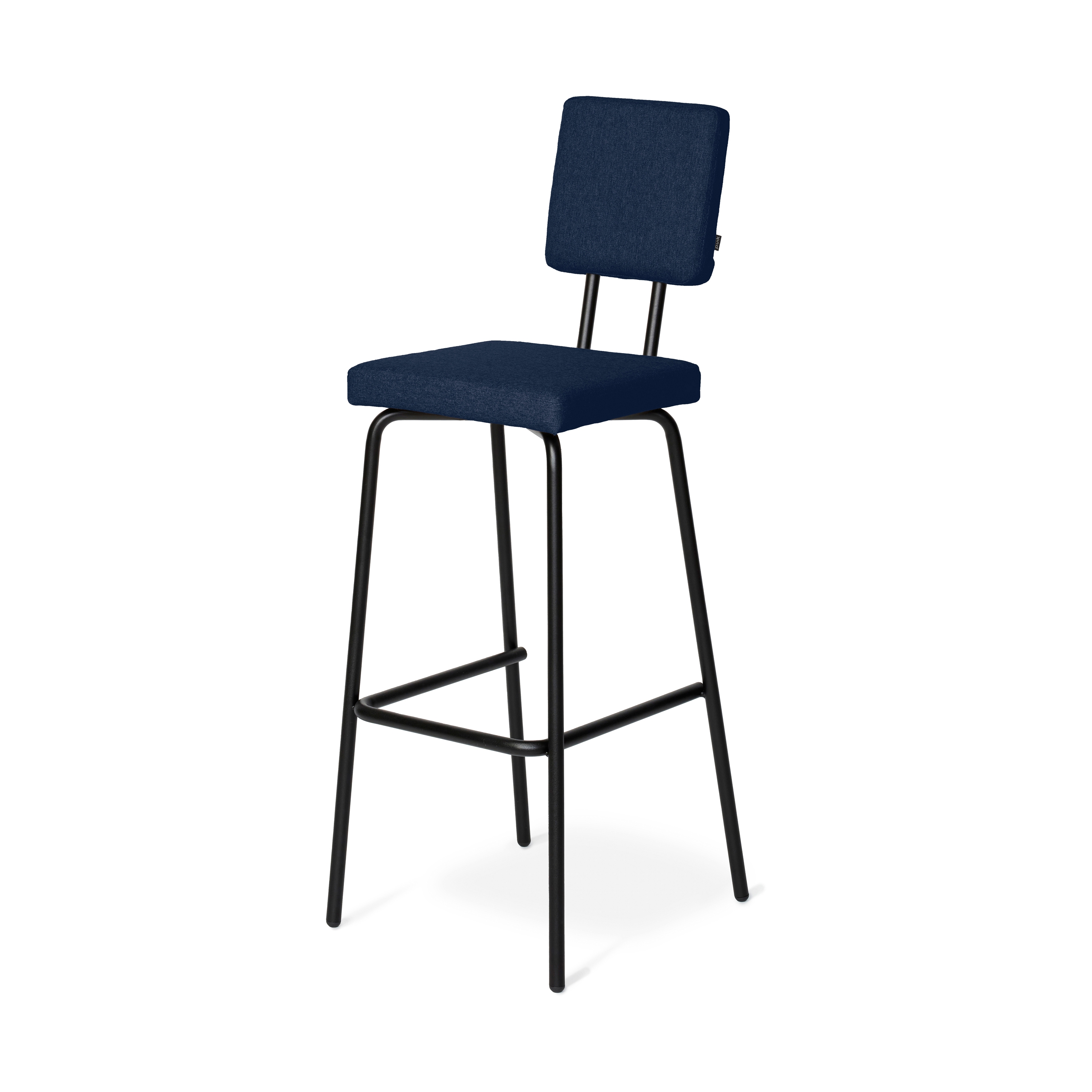 Option Bar Darkblue, 65cm, Square seat, square backrest