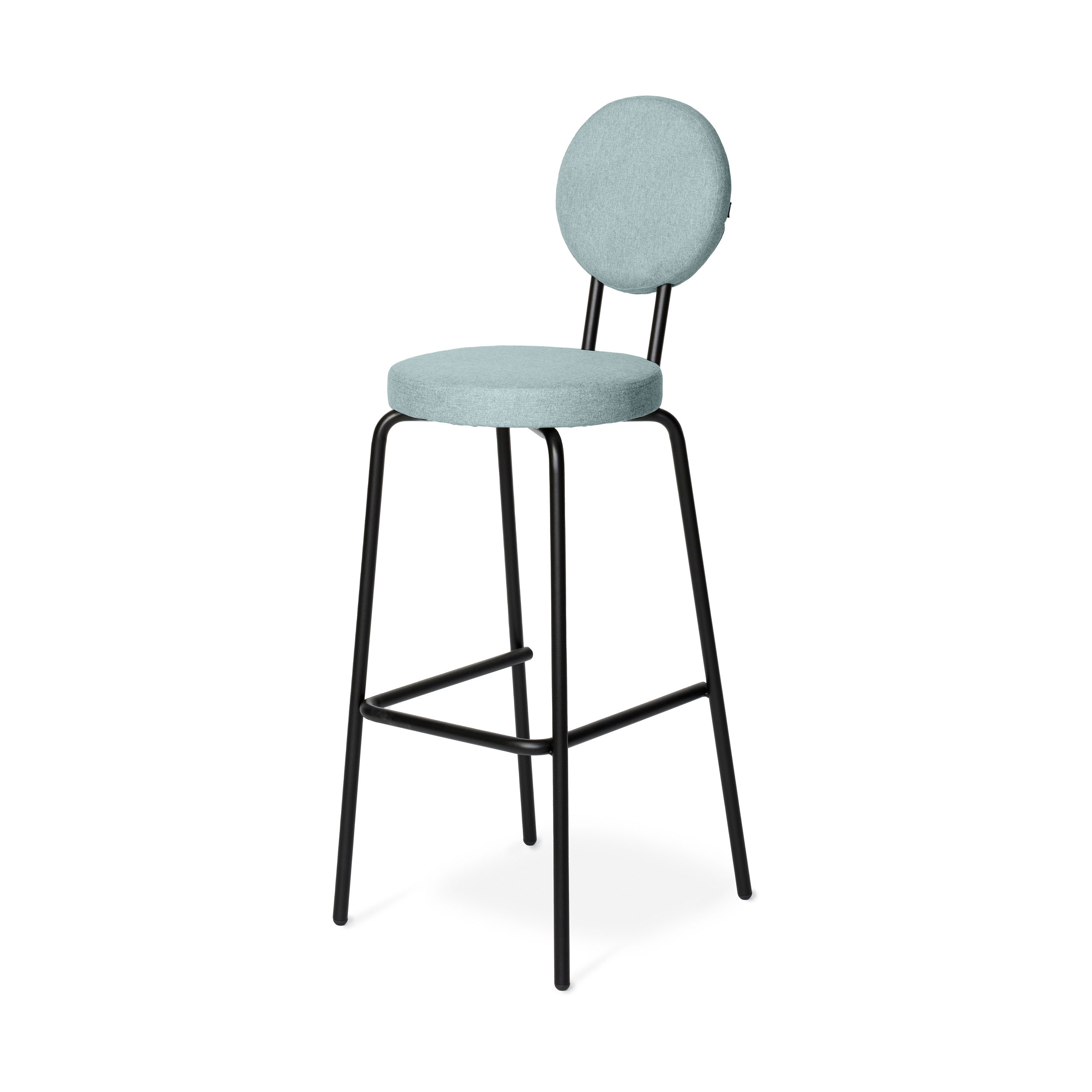 Option Bar Lightblue, 65cm, Round seat, round backrest