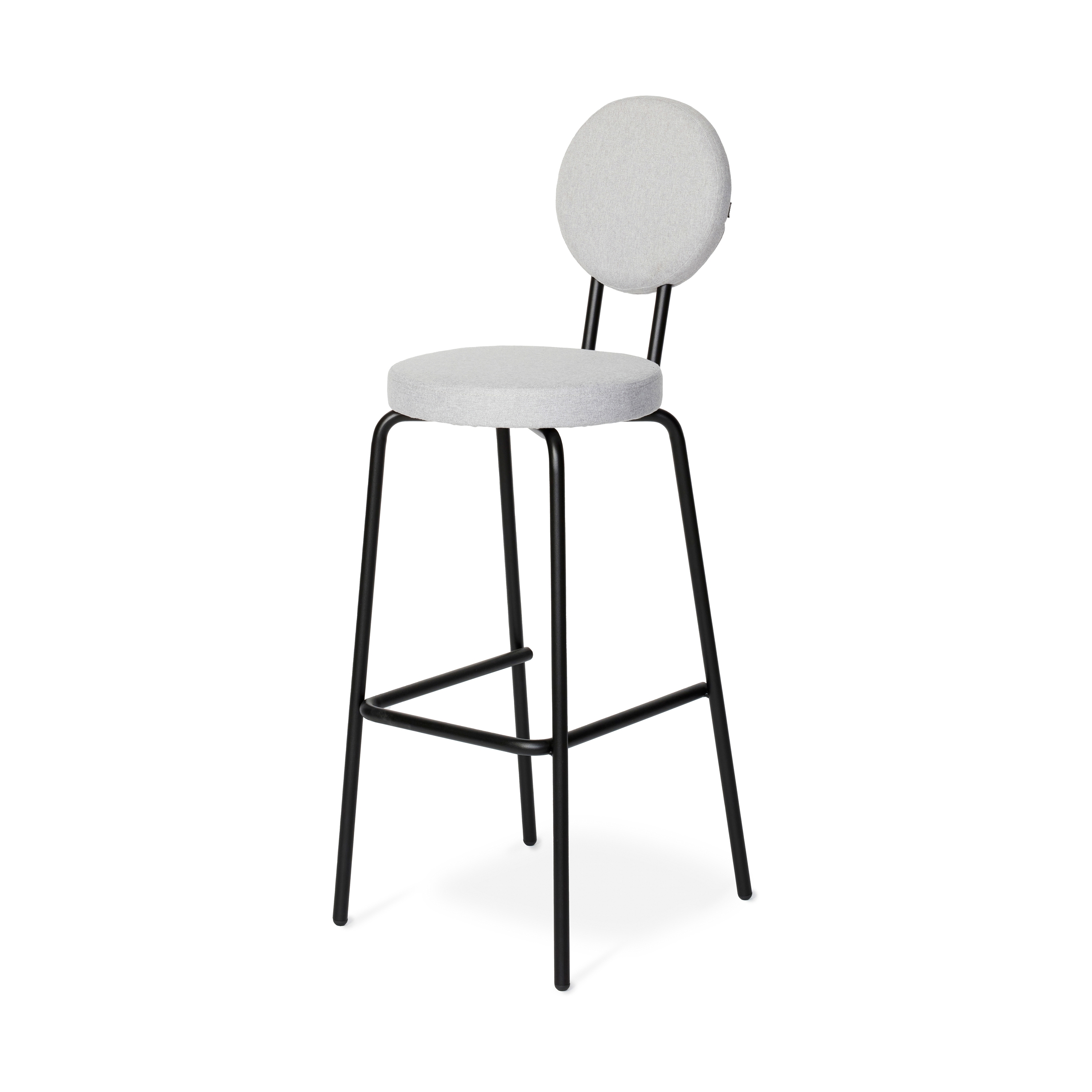 Option Bar Lightgrey, 65cm, Round seat, round backrest