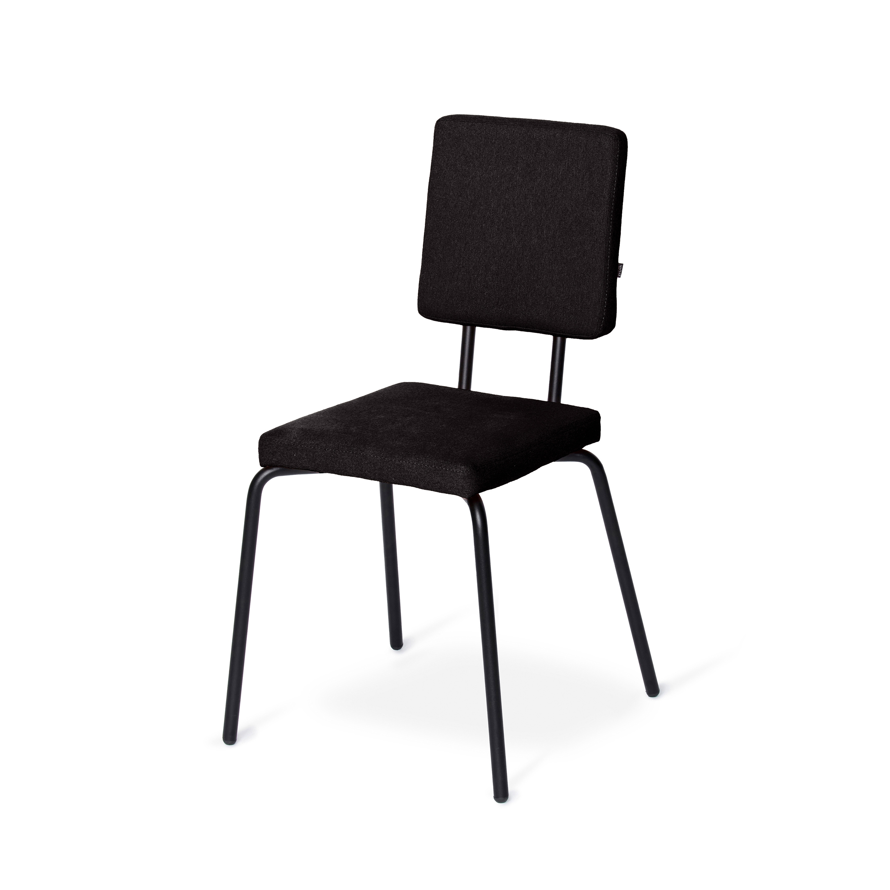 Option Chair Black, Square seat, square backrest