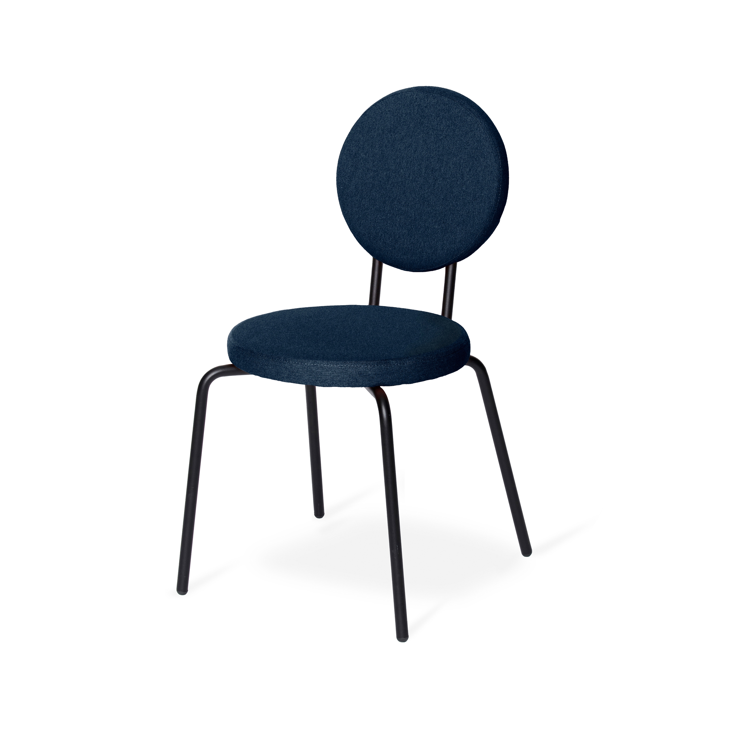 Option Chair Darkblue, Round seat, round backrest