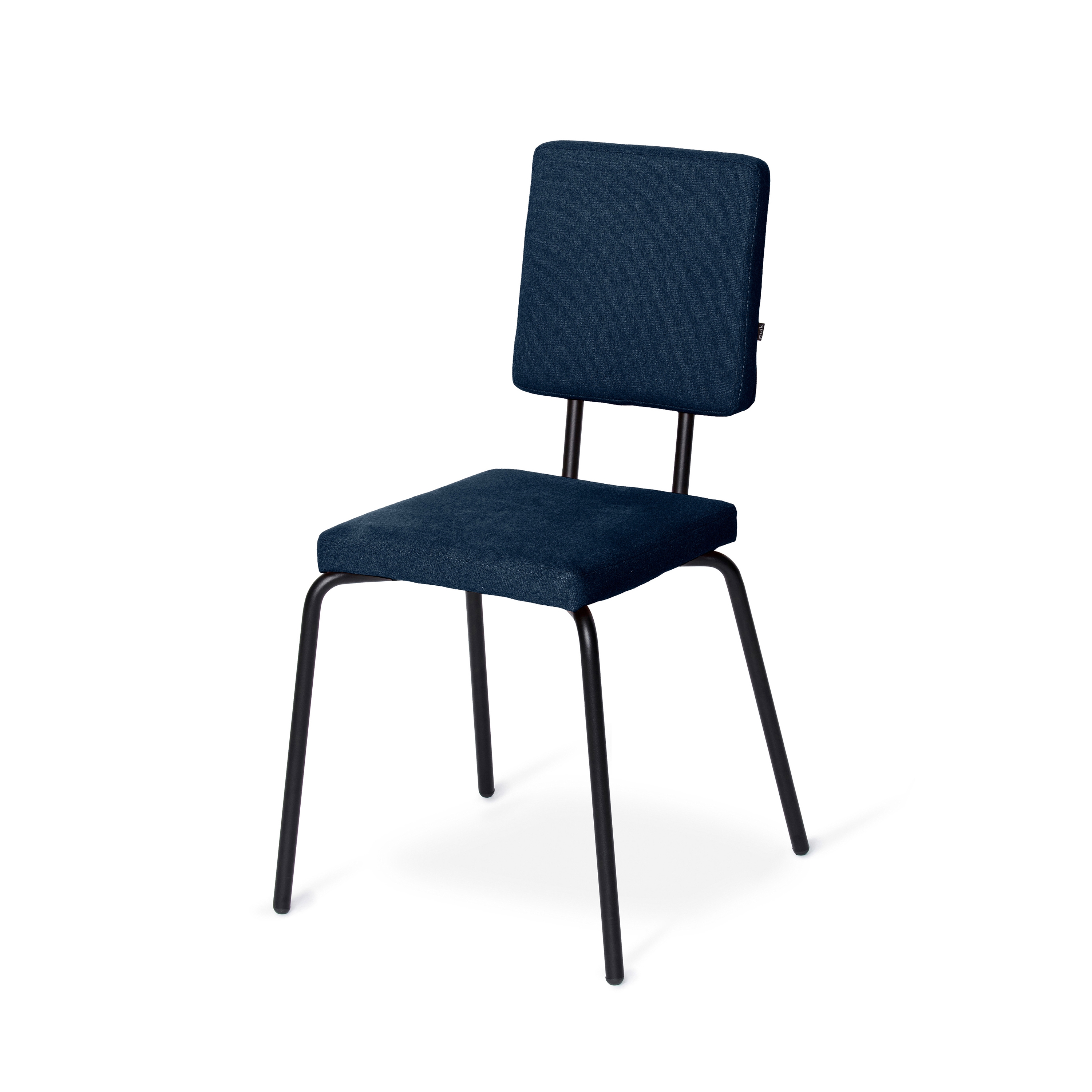 Option Chair Darkblue, Square seat, square backrest