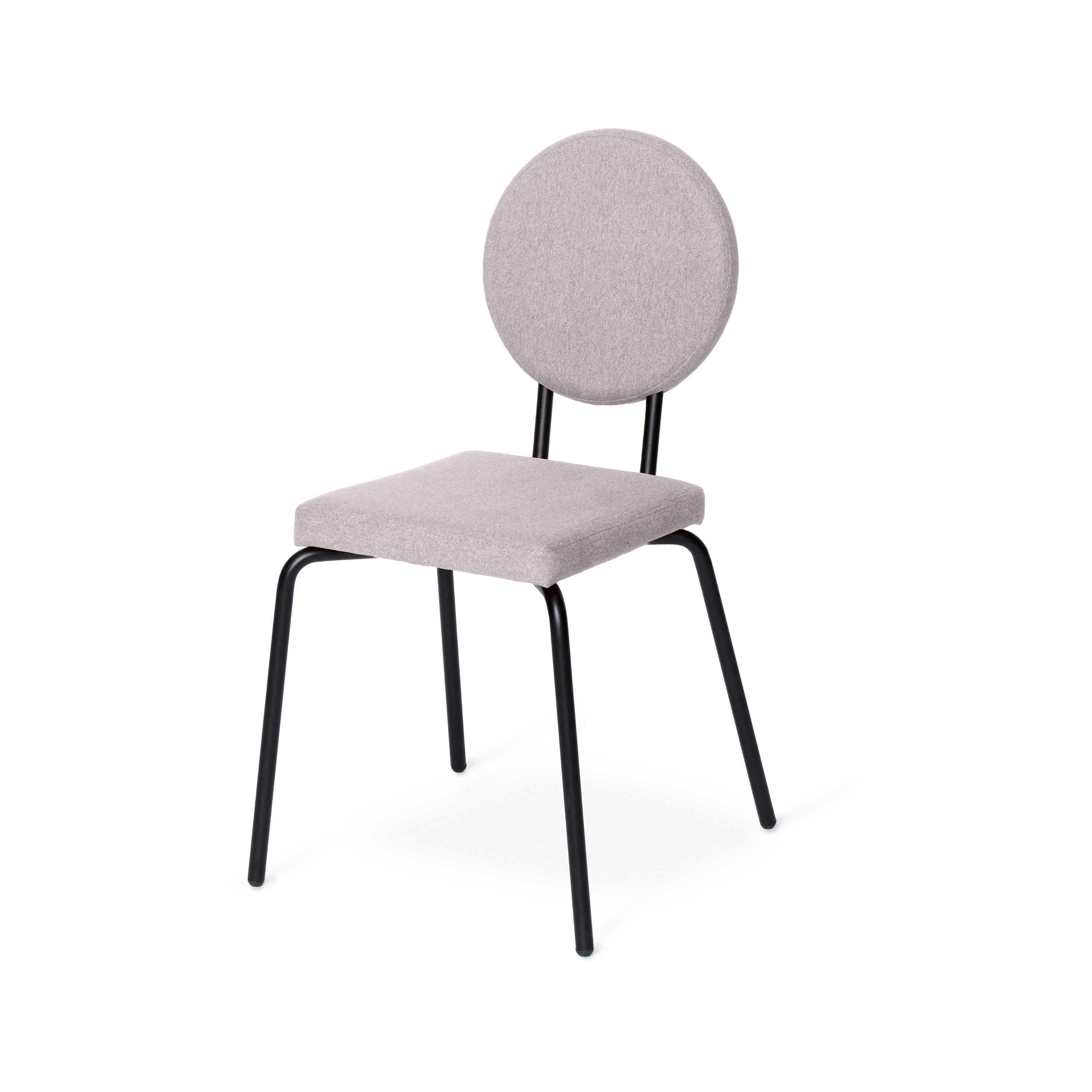 Option Chair Lightgrey, Square seat, round backrest