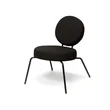 Option Lounge Black, Round seat, round backrest