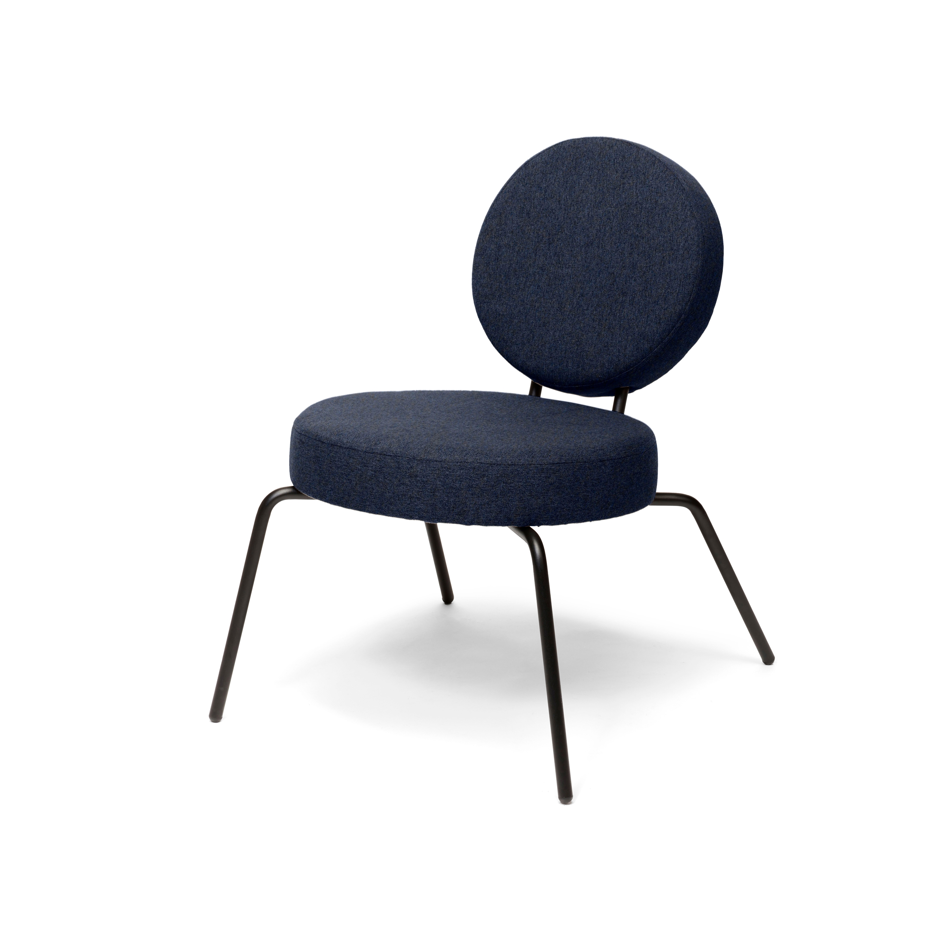 Option Lounge Darkblue, Round seat, round backrest