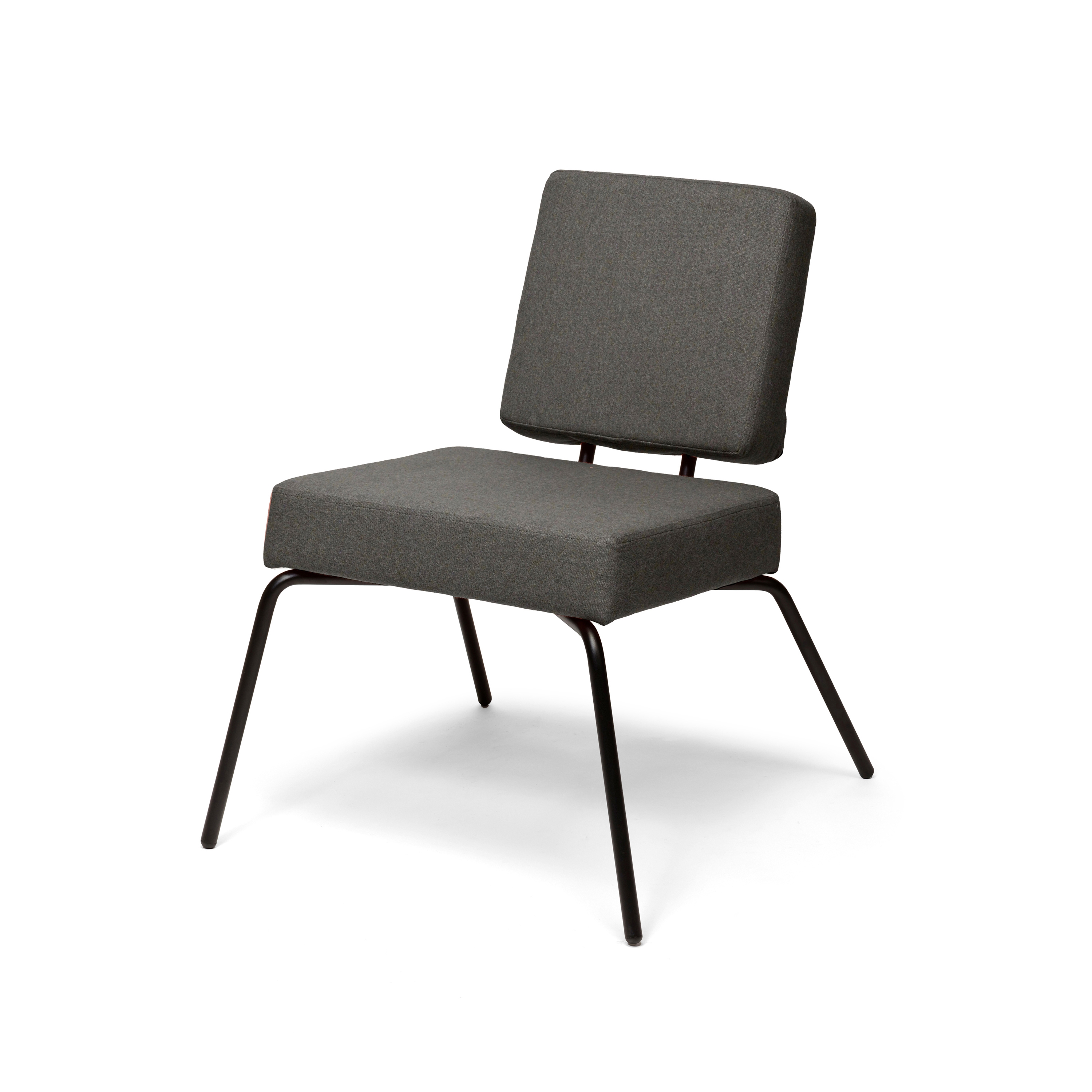 Option Lounge Darkgrey, Square seat, square backrest