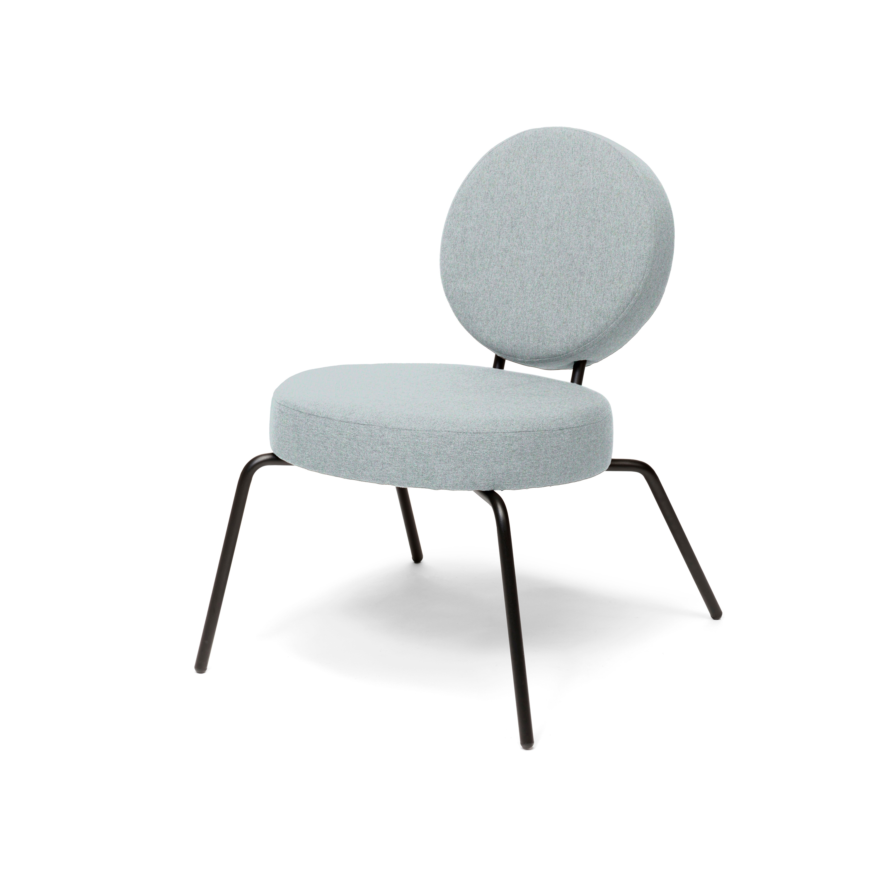 Option Lounge Lightblue, Round seat, round backrest