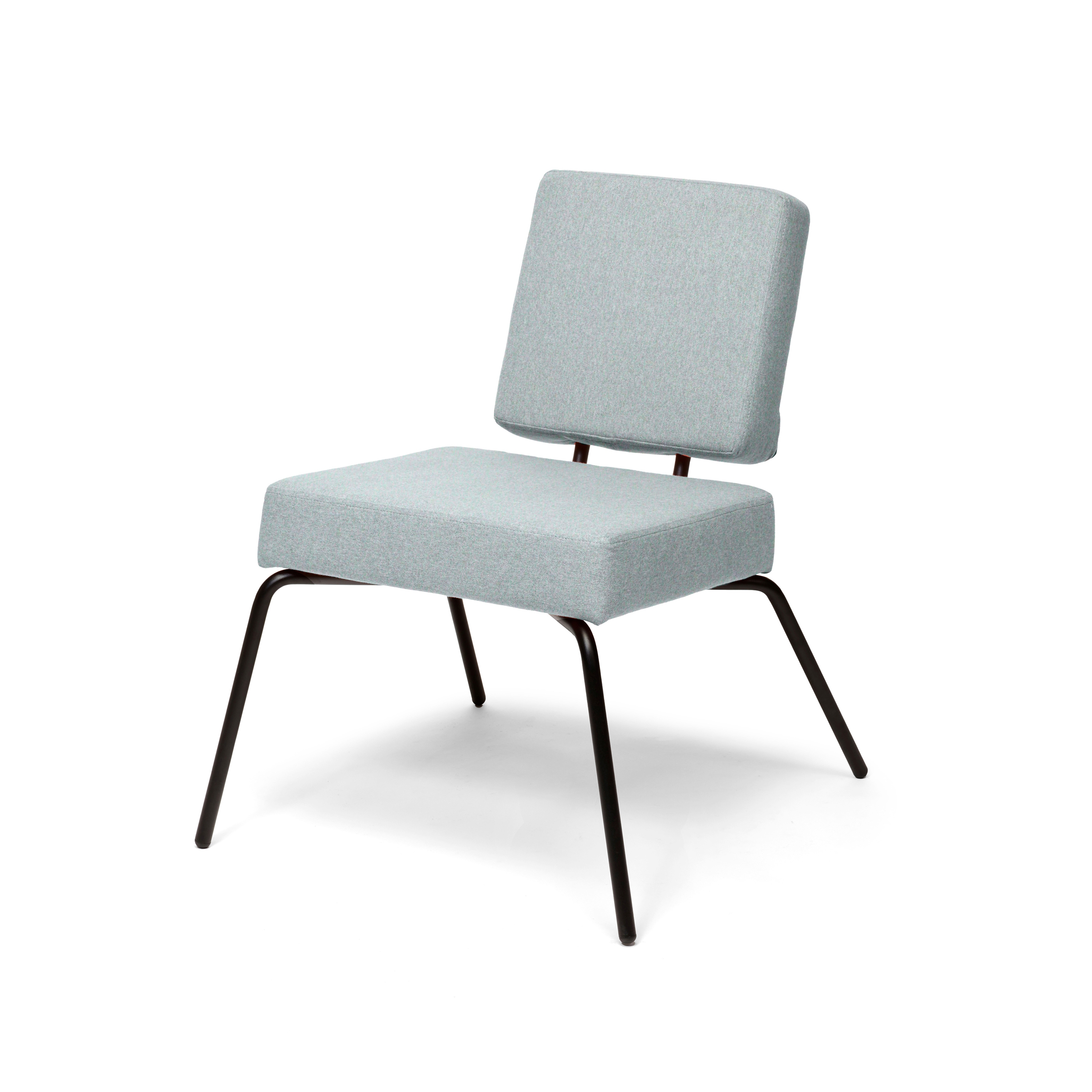 Option Lounge Lightblue, Square seat, square backrest