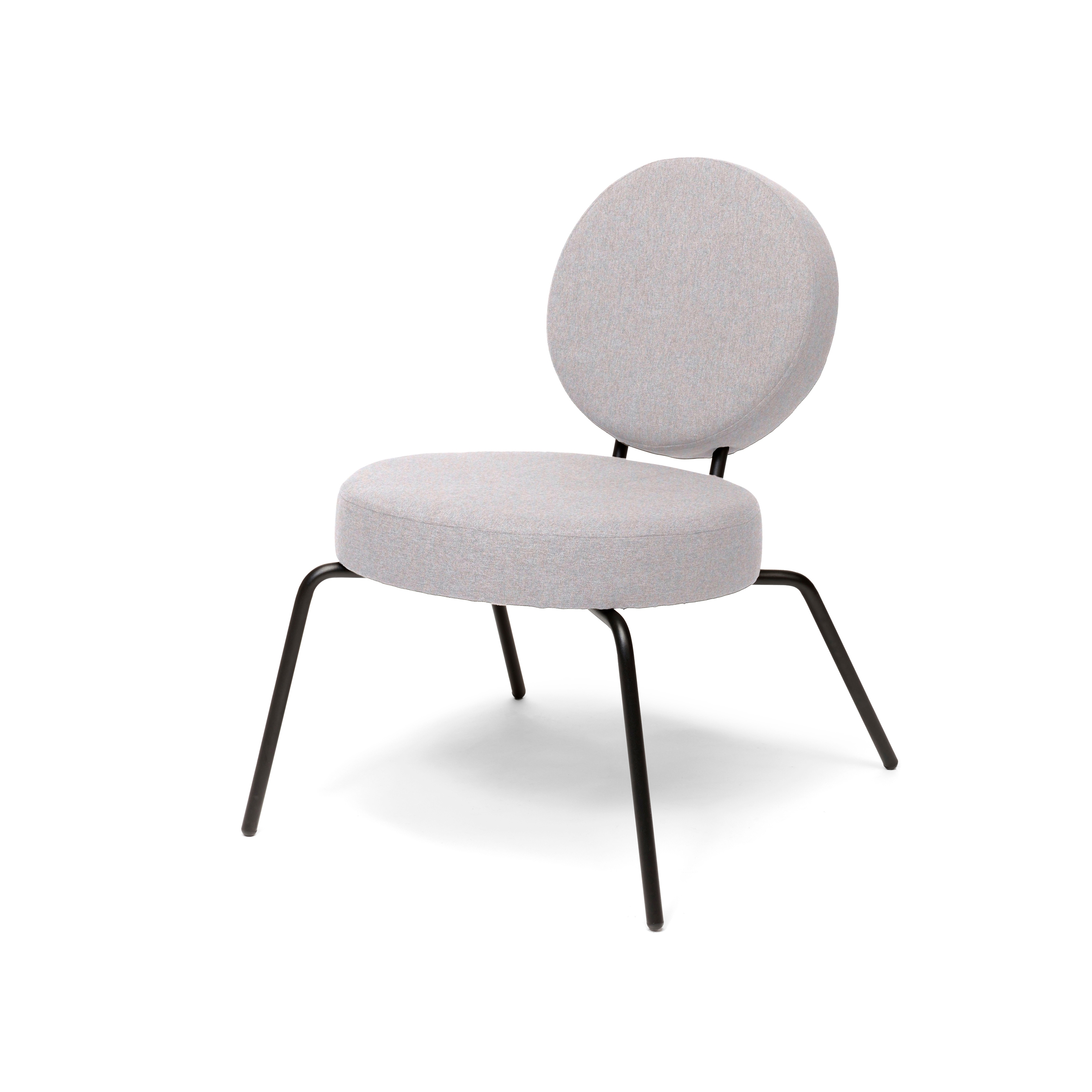 Option Lounge Lightgrey, Round seat, round backrest