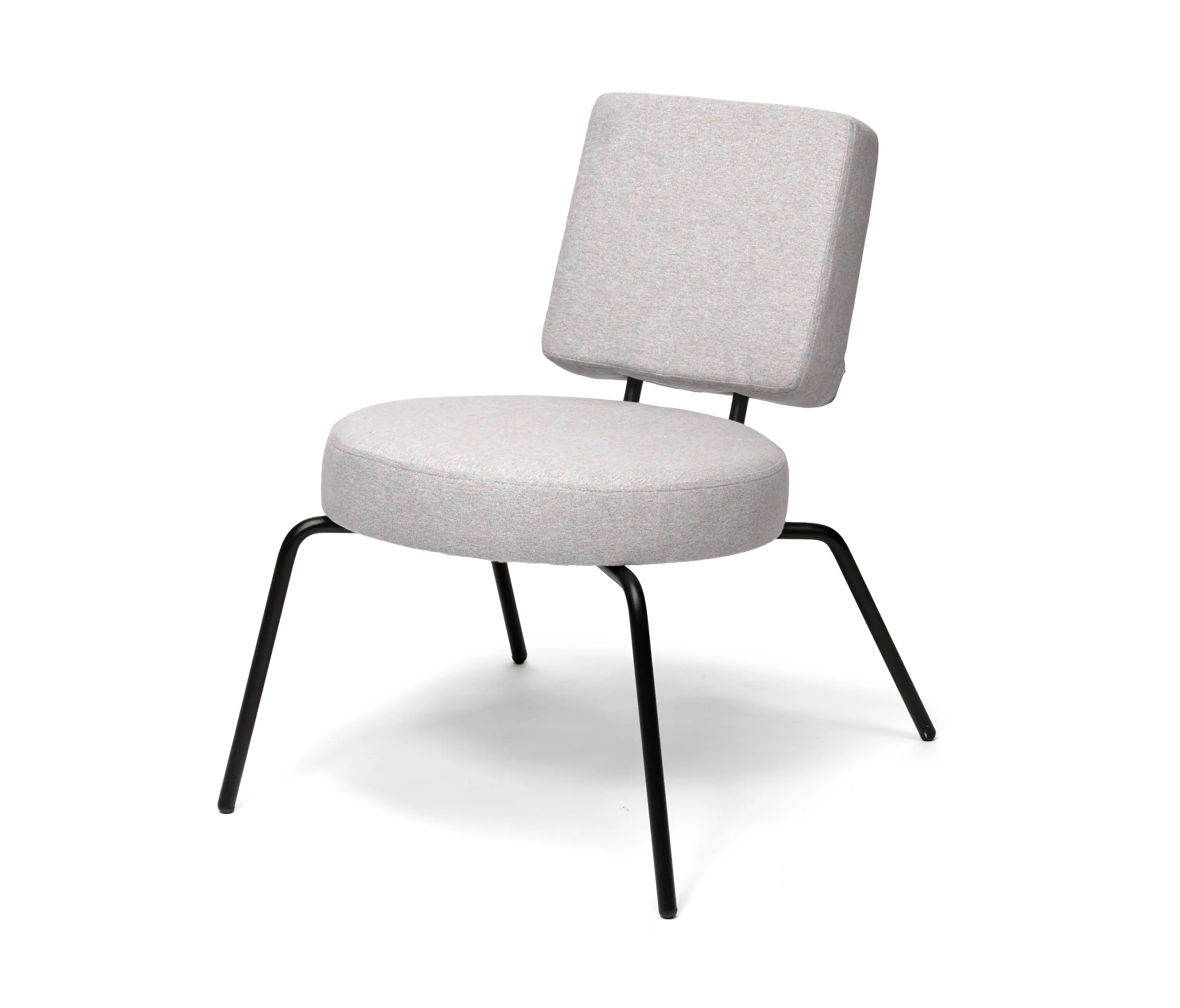 PUIK - Option Lounge Lightgrey, Round seat, square backrest