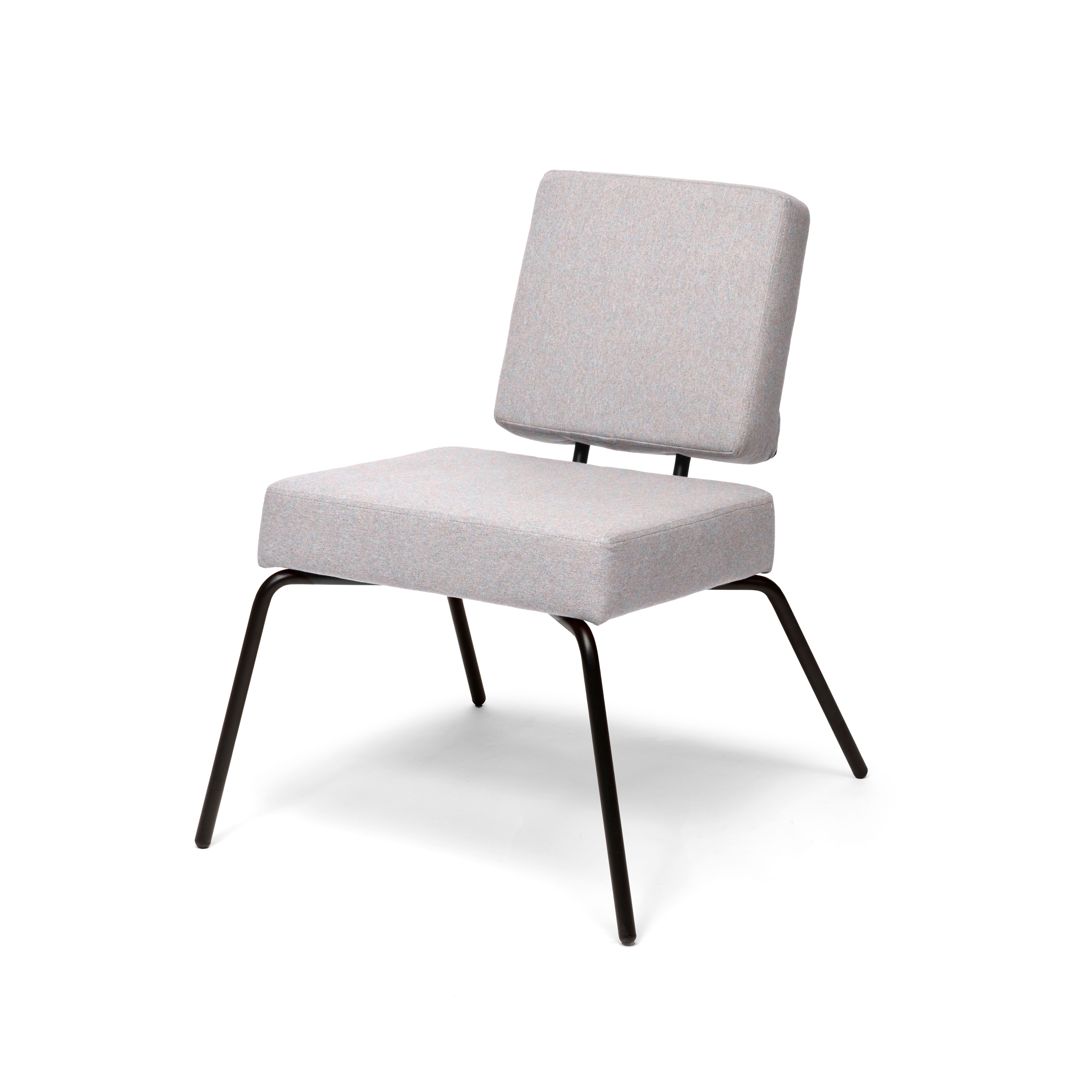 Option Lounge Lightgrey, Square seat, square backrest