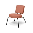 Option Lounge Pink, Round seat, square backrest