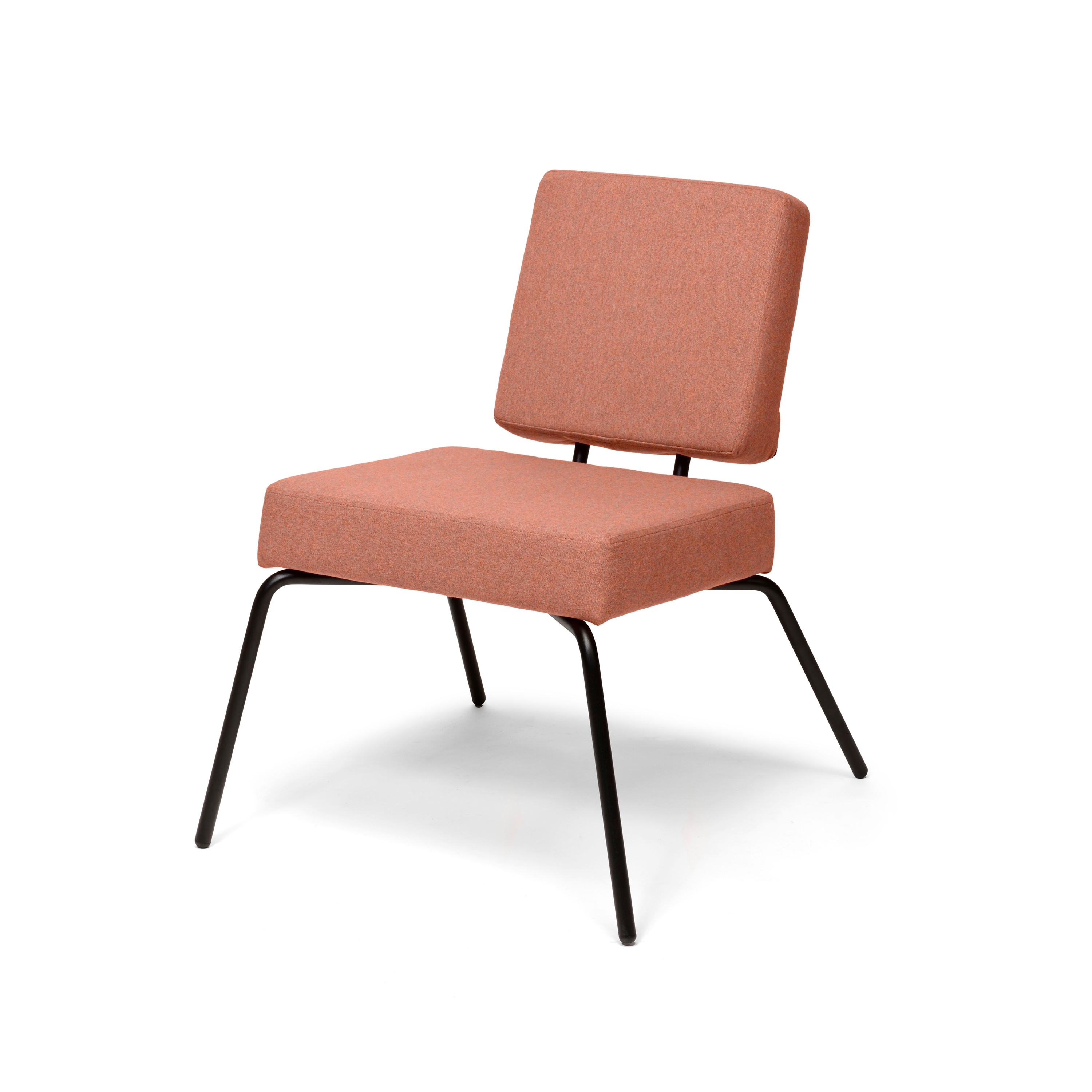 Option Lounge Pink, Square seat, square backrest