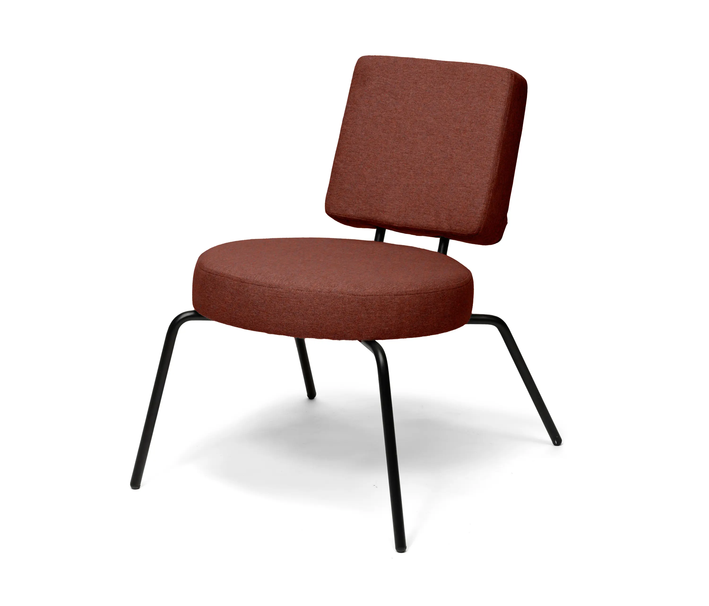 PUIK - Option Lounge Terracotta, Round seat, square backrest
