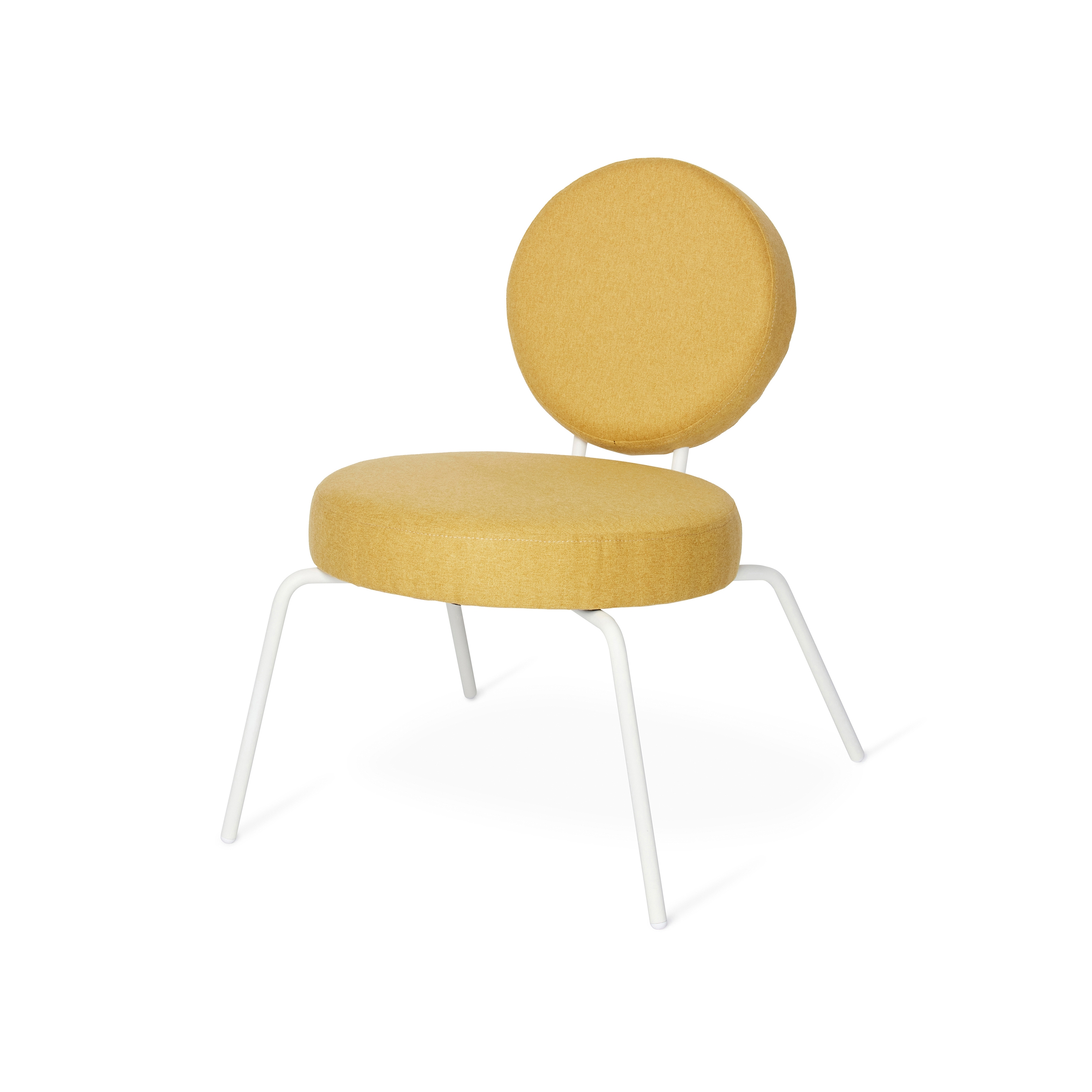 Option Lounge Yellow, Round seat, round backrest