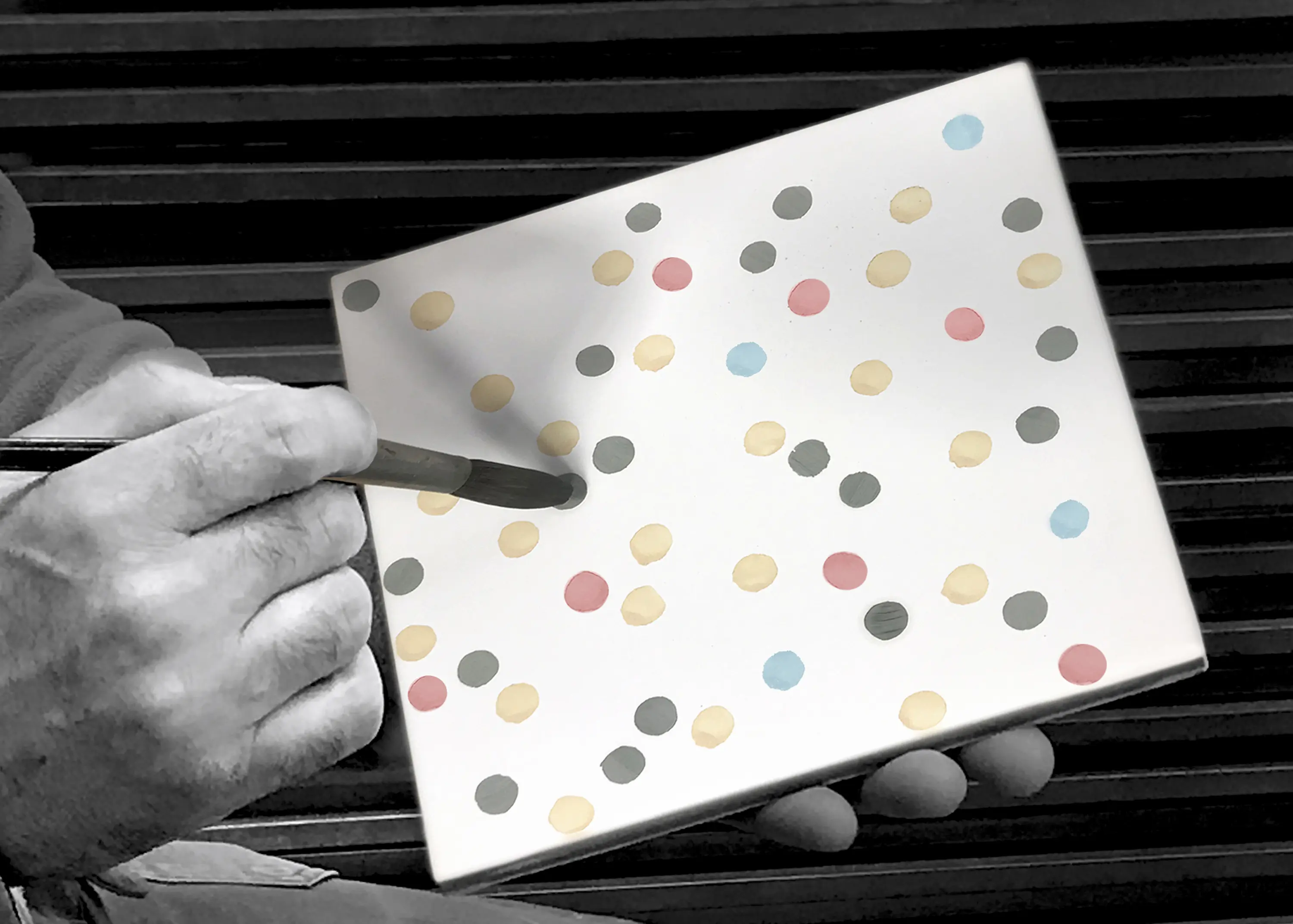 Ceramica Francesco De Maio - Puntini  DOT 8 Nero