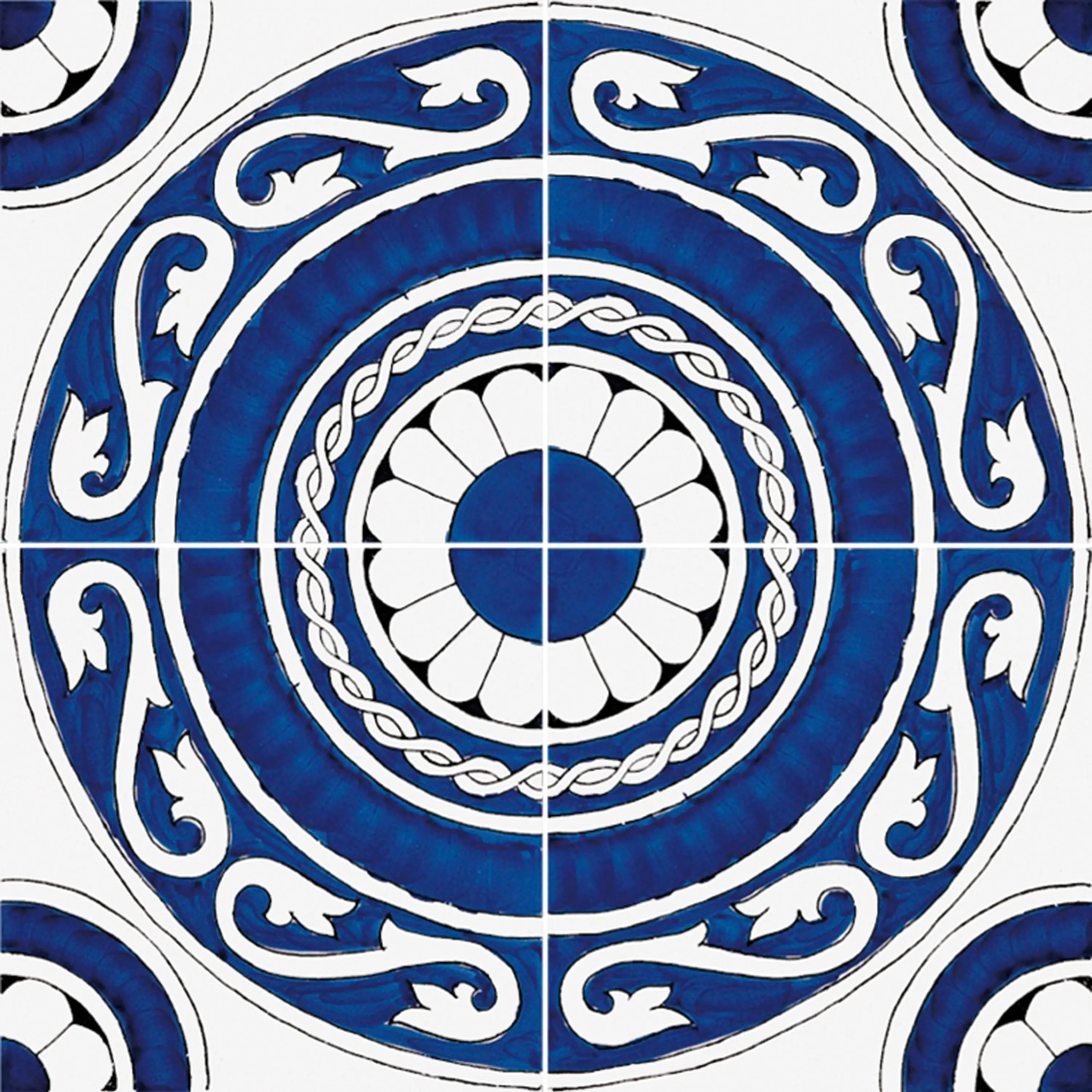 Ceramica Francesco De Maio - Classico Vietri Greca Blu