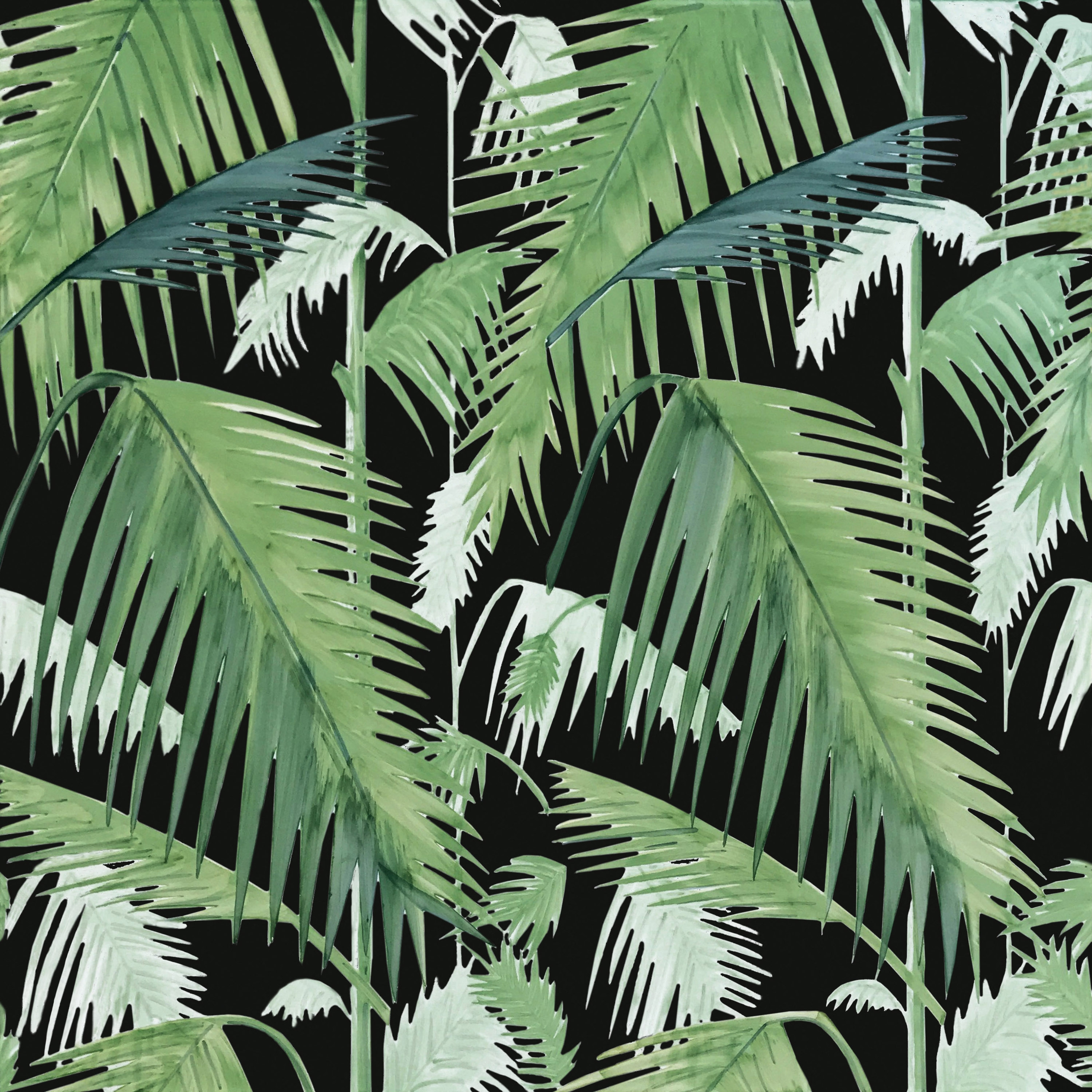 Verde Verticale Palm Nero