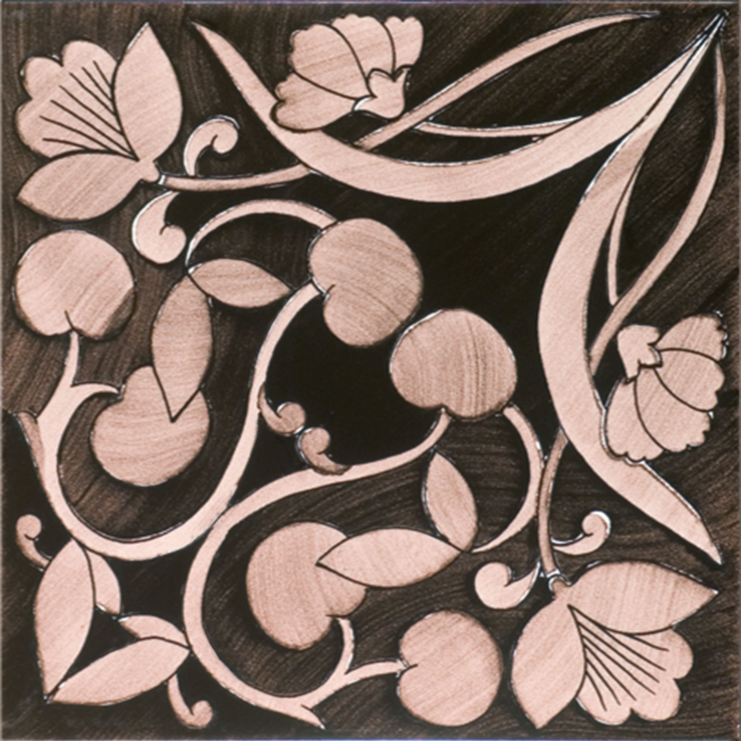 Mostrar el producto Fiori Scuri Polvica Manganese del fabricante Ceramica Francesco De Maio