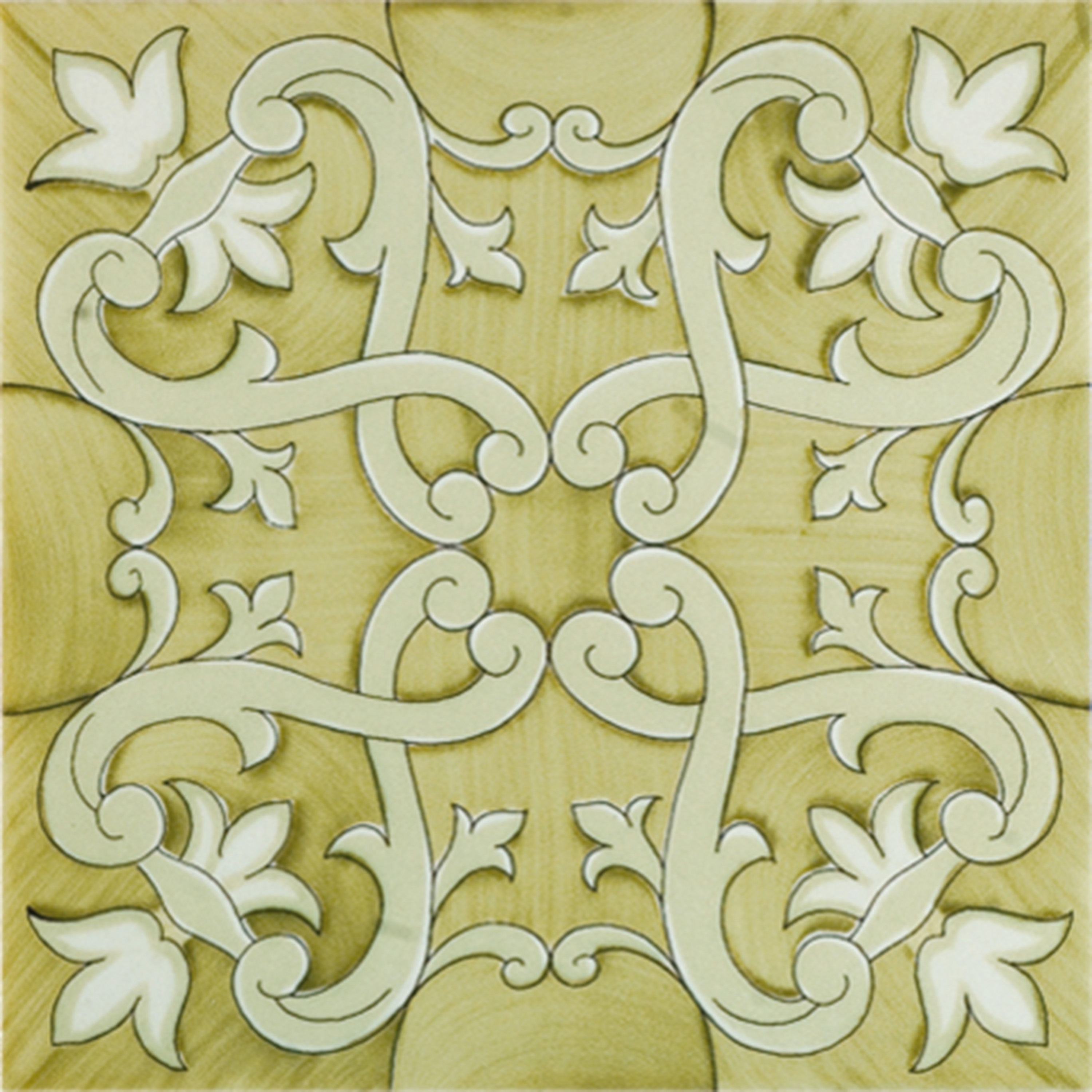 Produkt Fiori Scuri Recamone Verde des Herstellers Ceramica Francesco De Maio anzeigen