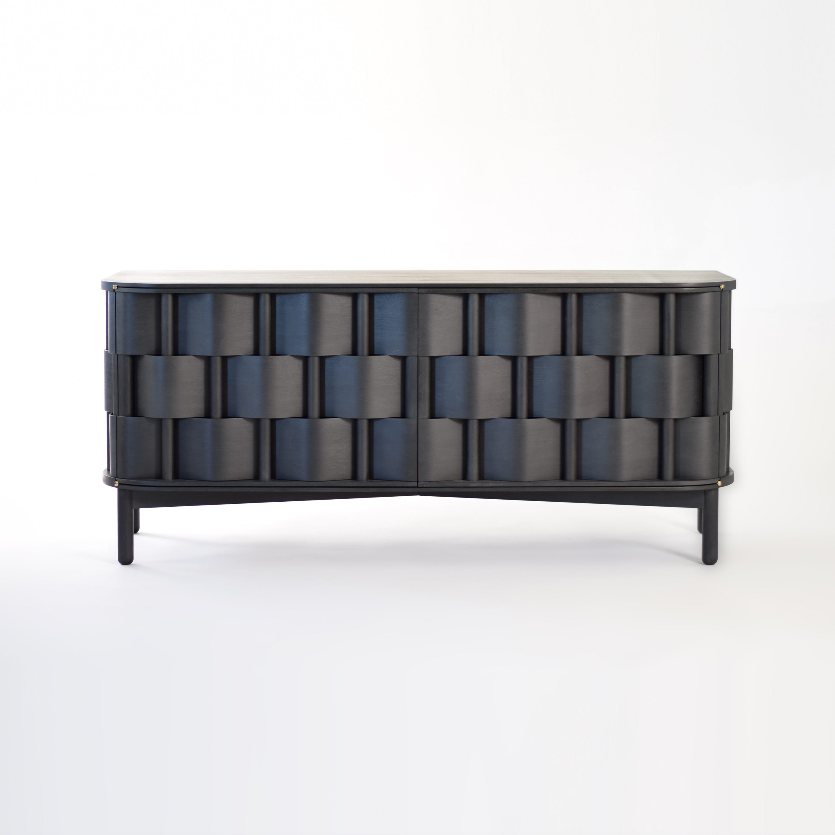 Weave 133. Black oiled birch