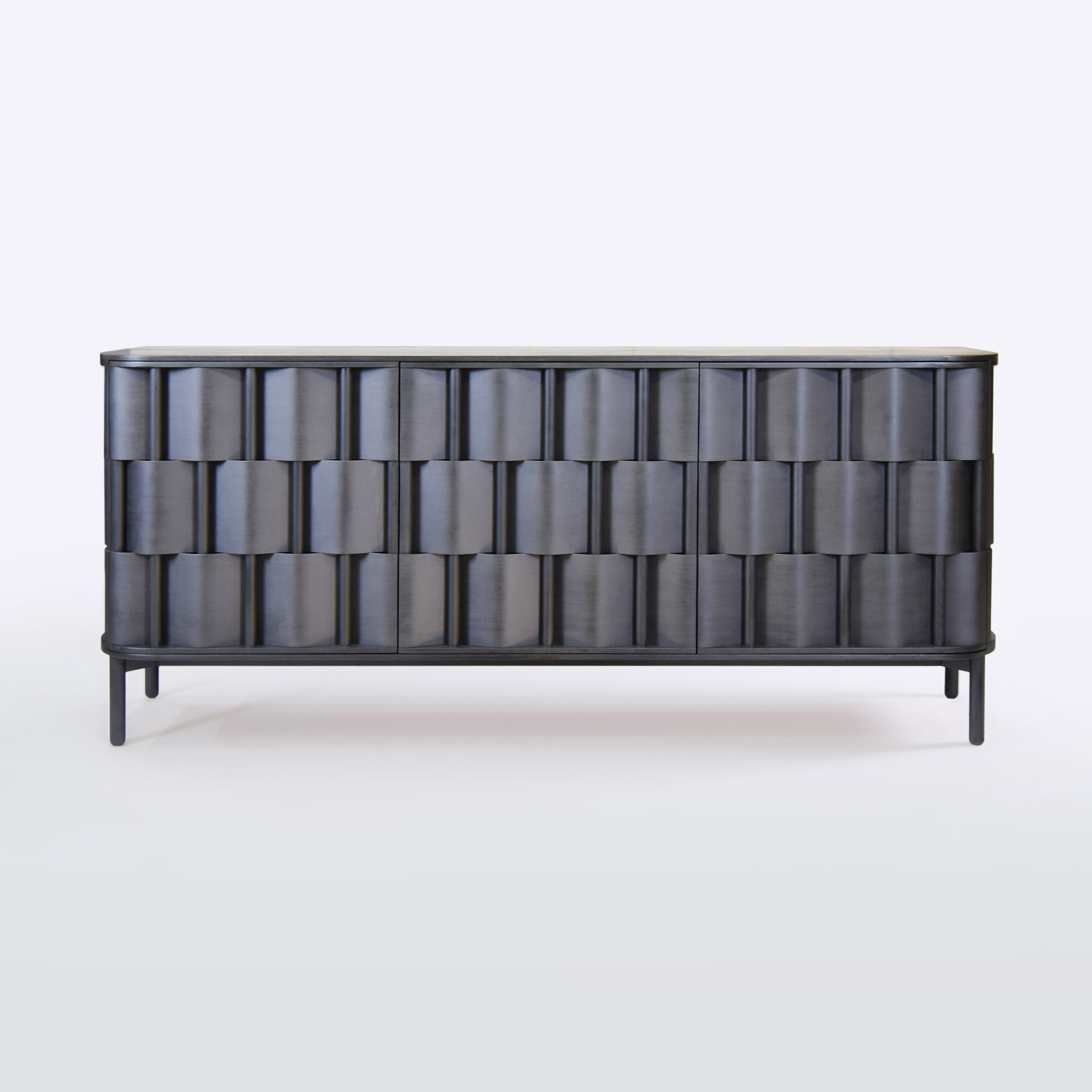 Weave 196. Black oiled birch