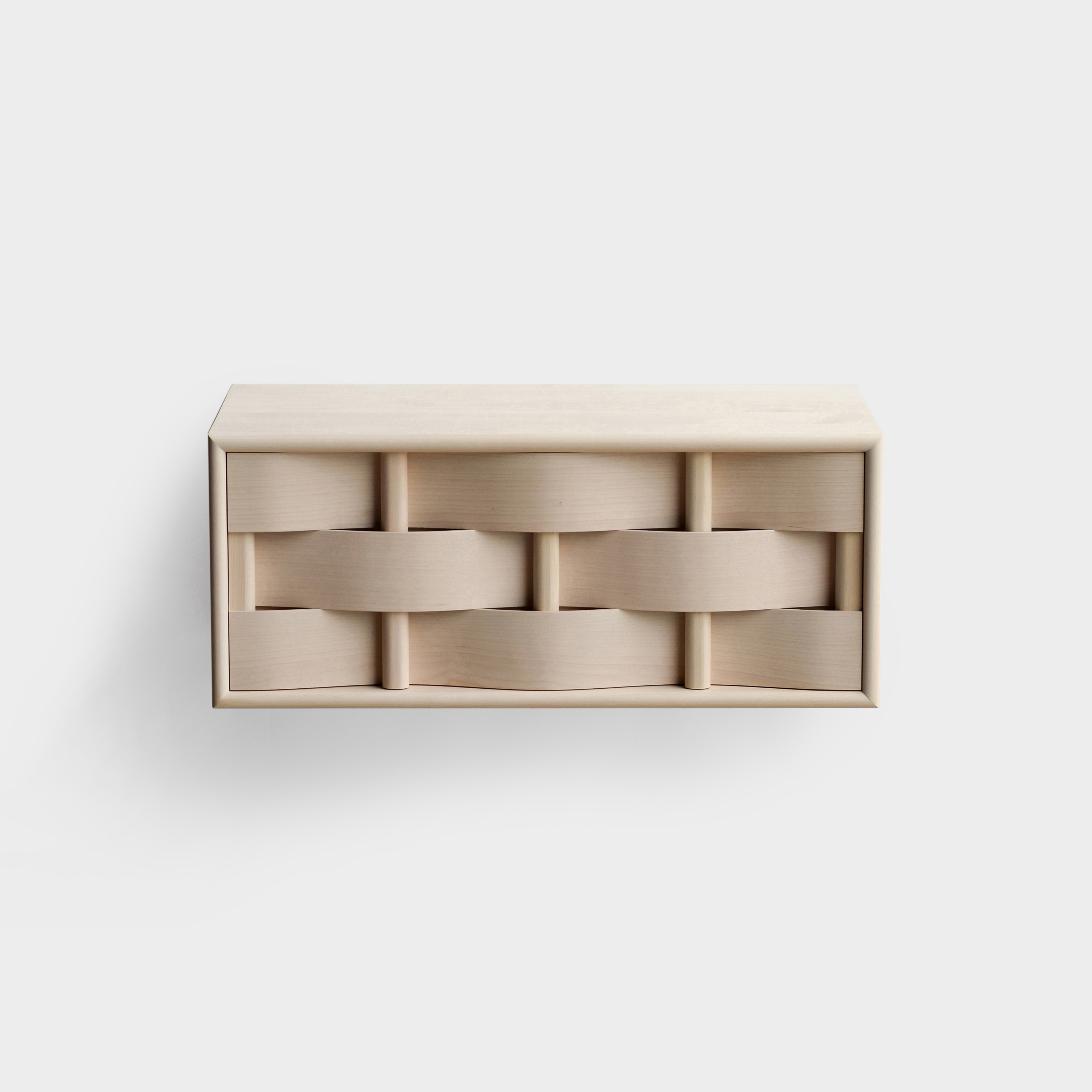 Produkt Weave Bedside 60. Birch wood, natural oil des Herstellers Ringvide Studio anzeigen