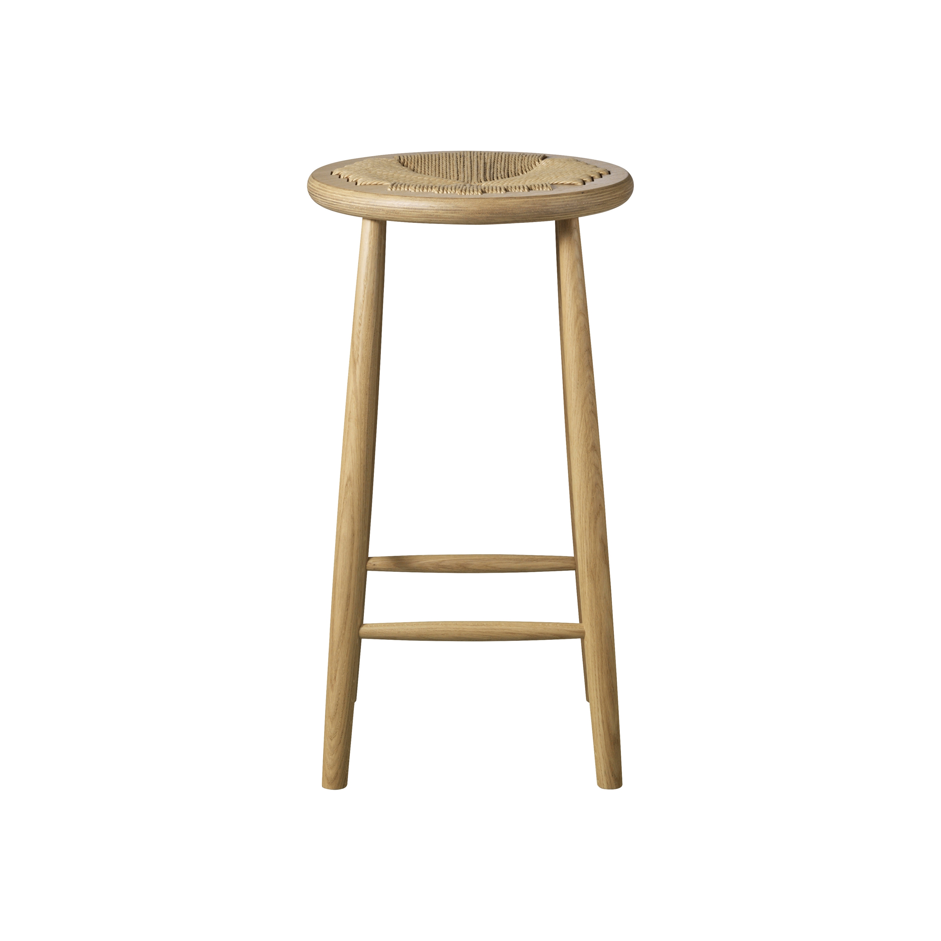 Mostra il prodotto J165C Round Counter Chair by Jørgen Bækmark del produttore FDB Møbler