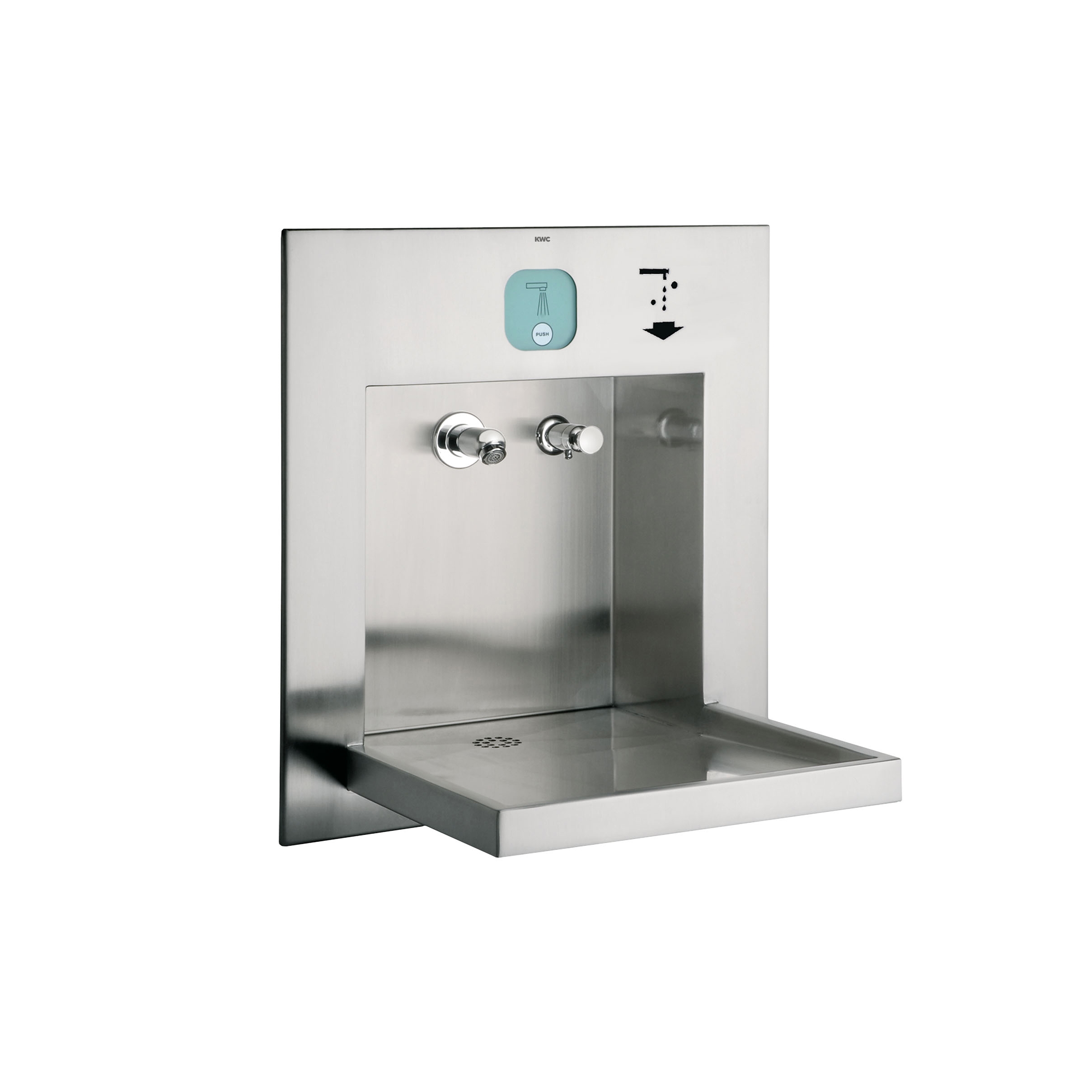 ALL-IN-ONE washbasin unit, barrier-free, for water, soap