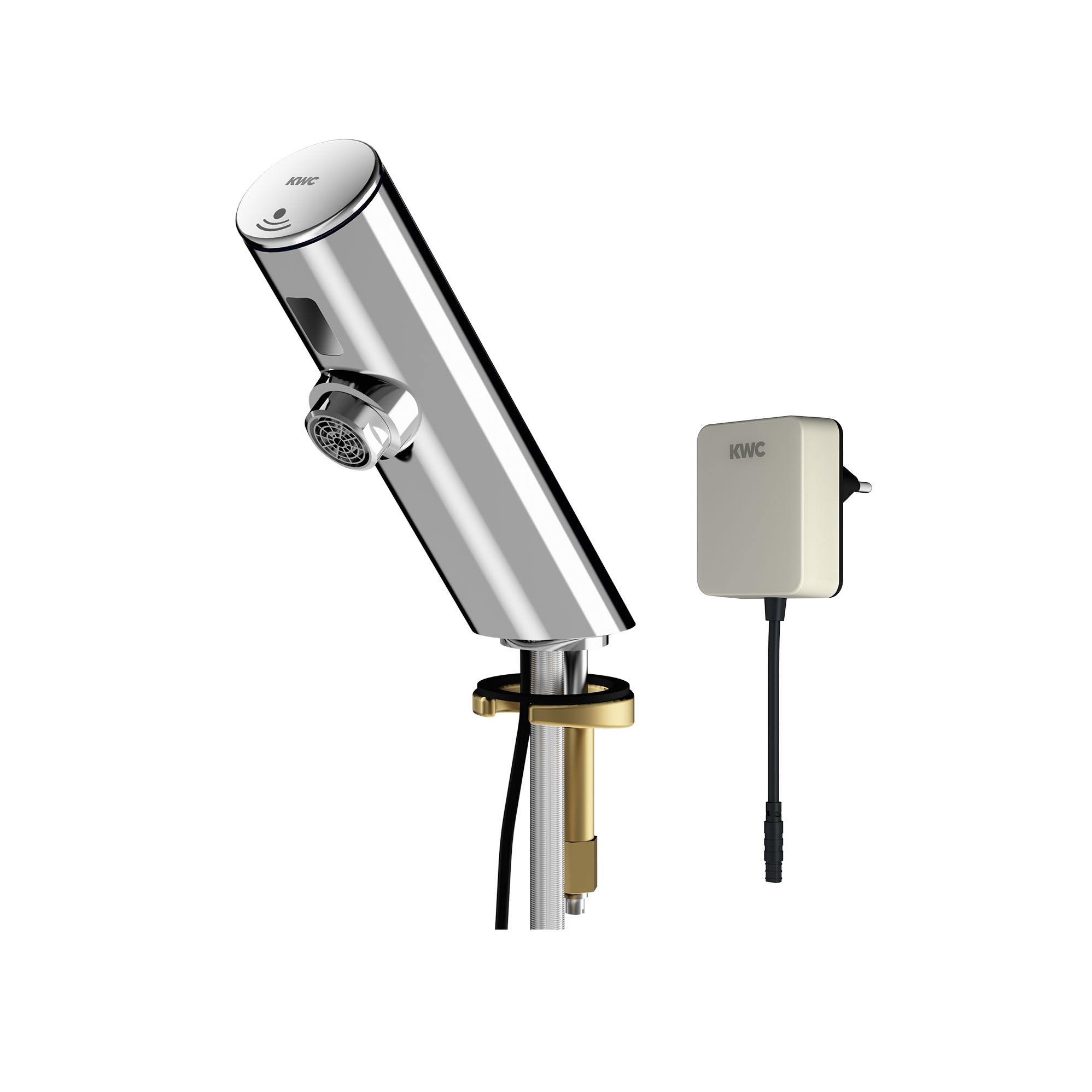 F3E electronic pillar tap with plug-in power supply unit