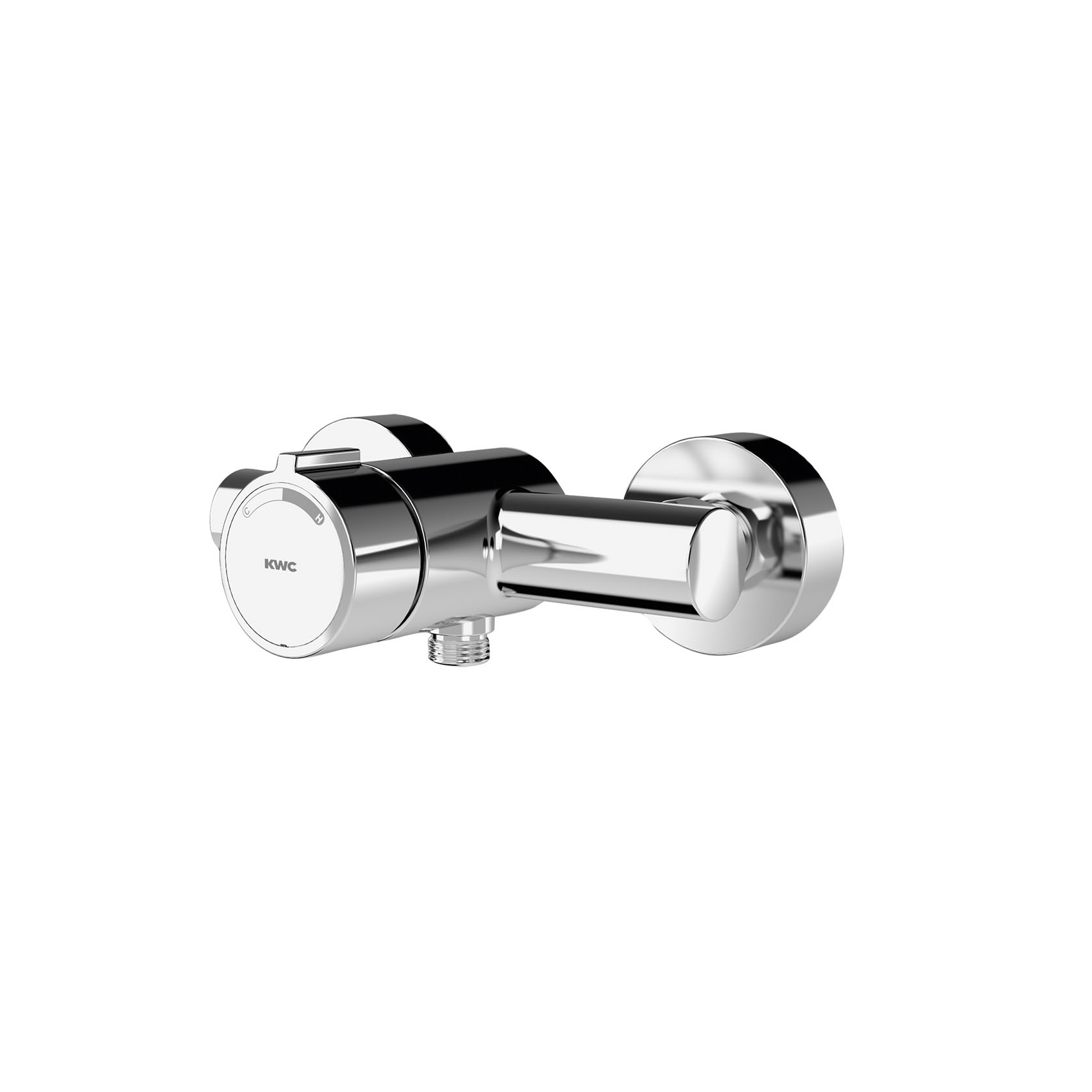 Mostrar el producto F3S-Mix self-closing wall-mounted mixer with hand shower connection del fabricante KWC Professional