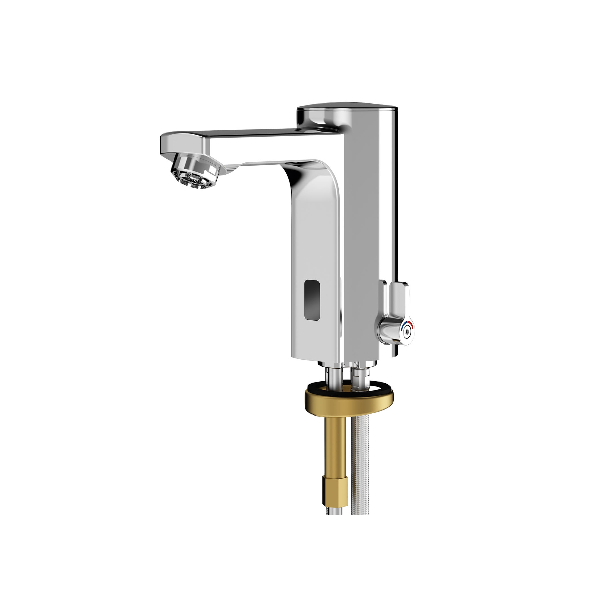 Display product F5E-Mix electronic pillar mixer with battery operation for hot water heaters from manufacturer KWC Professional