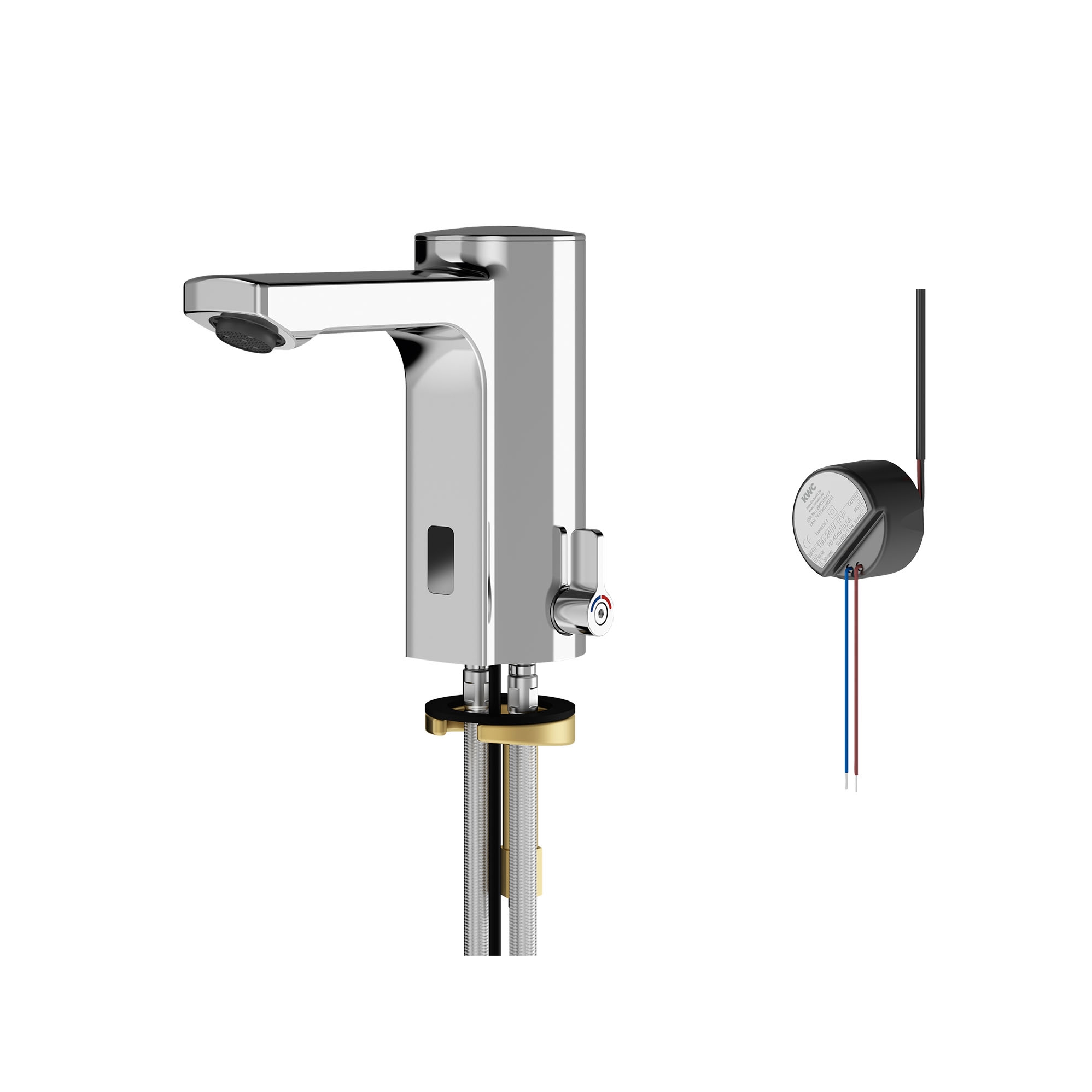 Vertoon produk F5E-Mix Electronic pillar mixer with in-wall power supply van vervaardiger KWC Professional