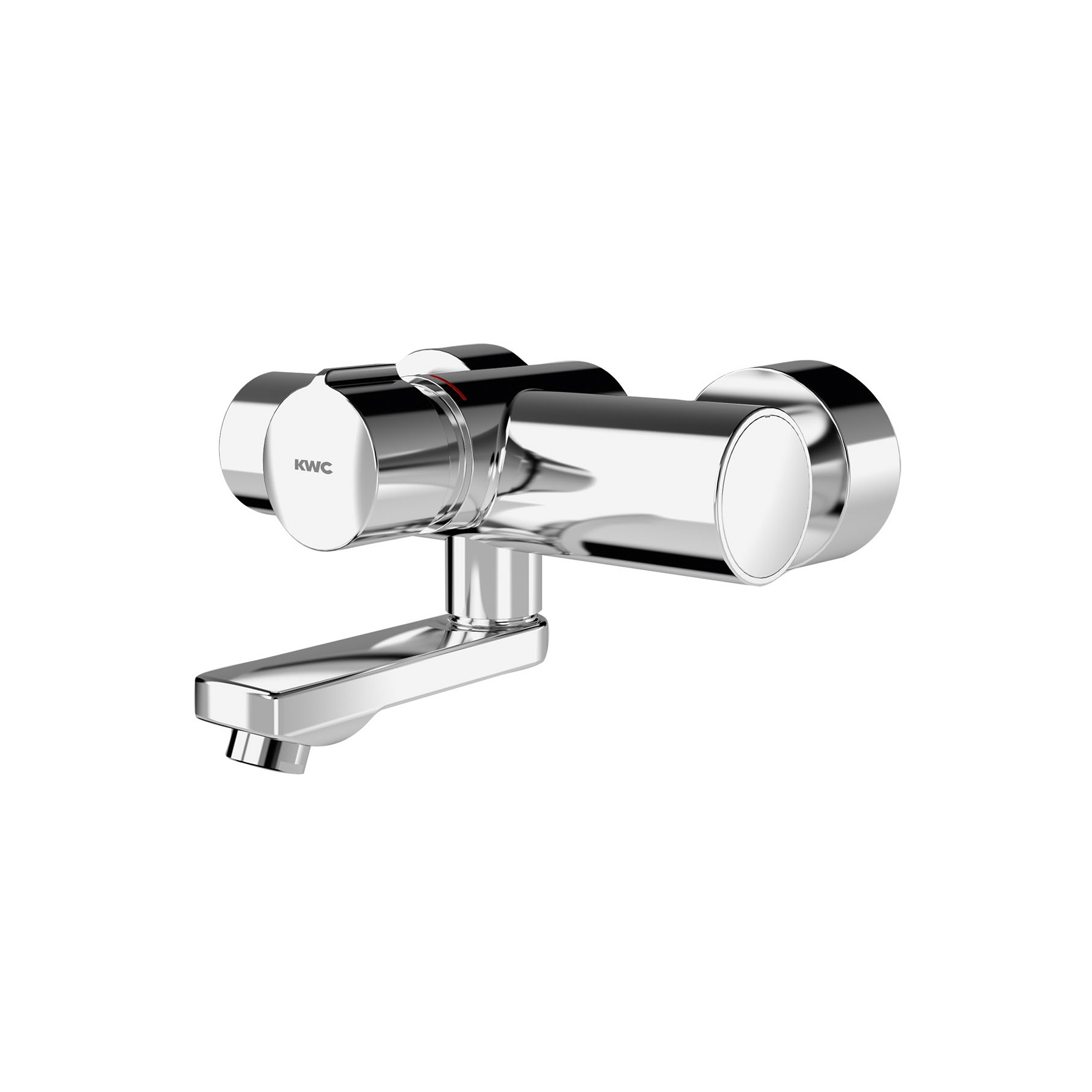 F5S-Mix self-closing wall-mounted mixer