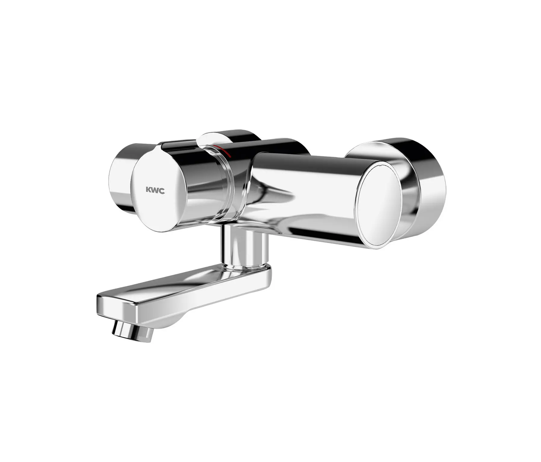 KWC Professional - F5S-Mix self-closing wall-mounted mixer