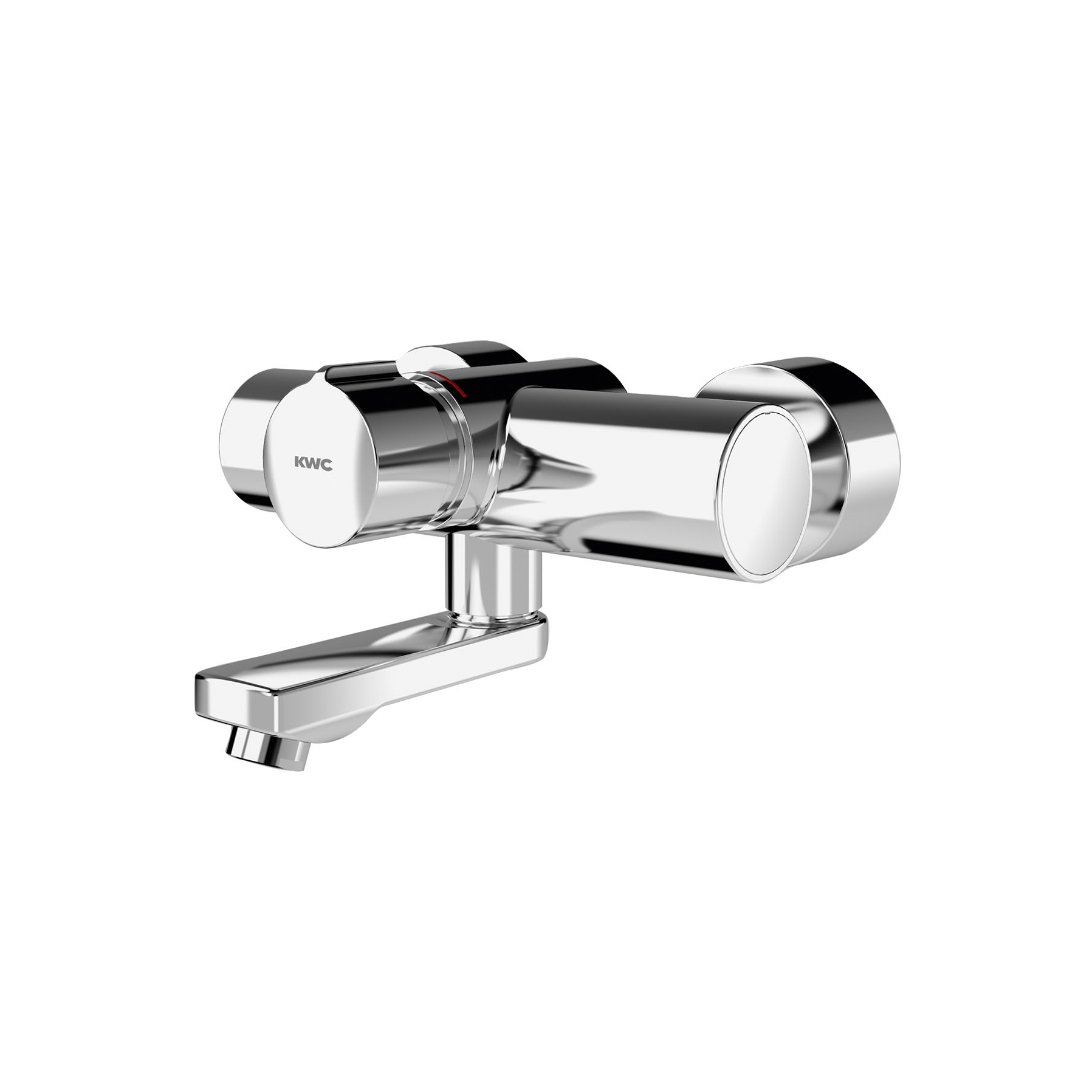 F5S-Mix self-closing wall-mounted mixer