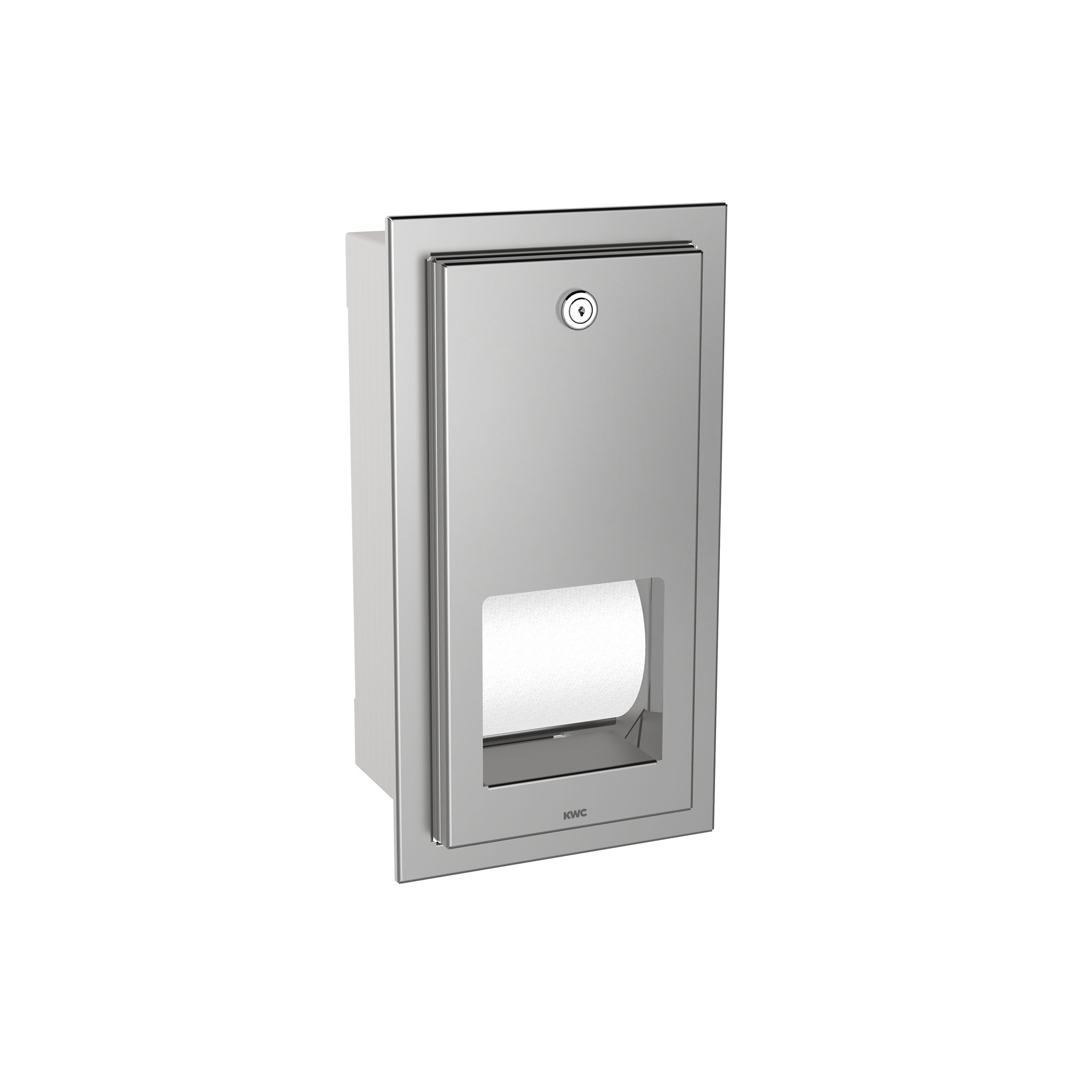 Display product RODAN toilet roll holder for recessed mounting from manufacturer KWC Professional