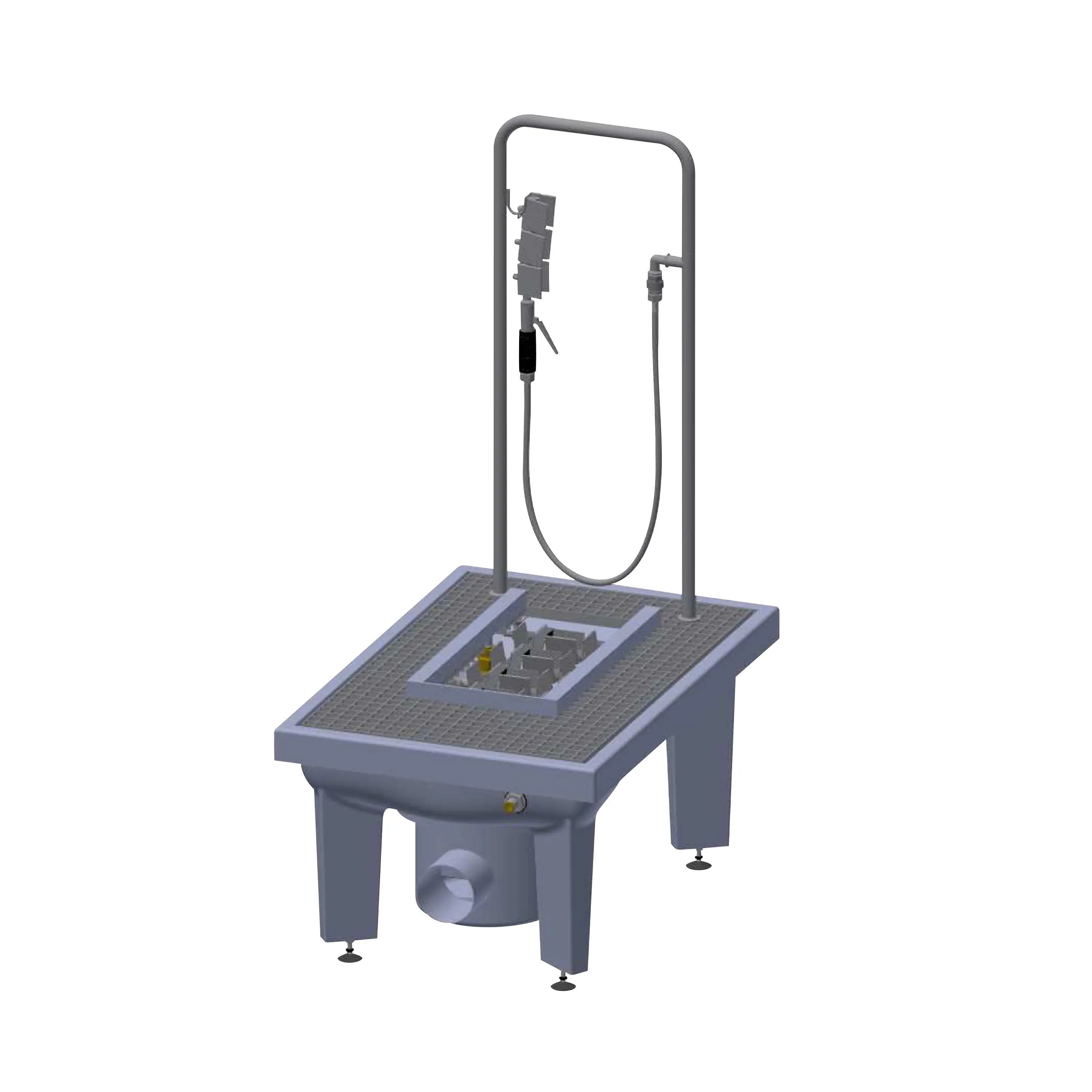 KWC Professional - SIRIUS Stiefelreinigungsanlage für Boden-Einbaumontage