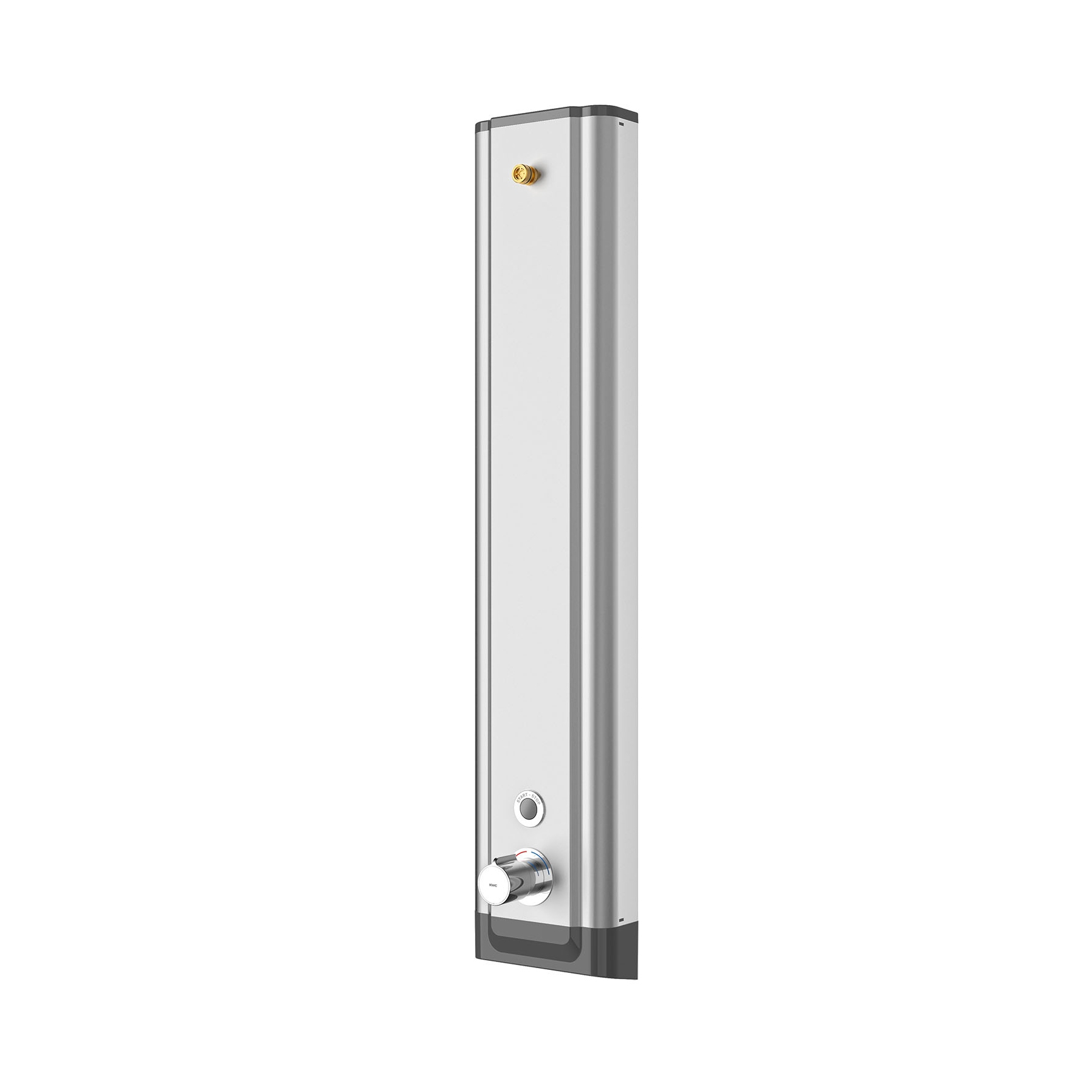 Display product F5E-Therm stainless steel shower panel from manufacturer KWC Professional