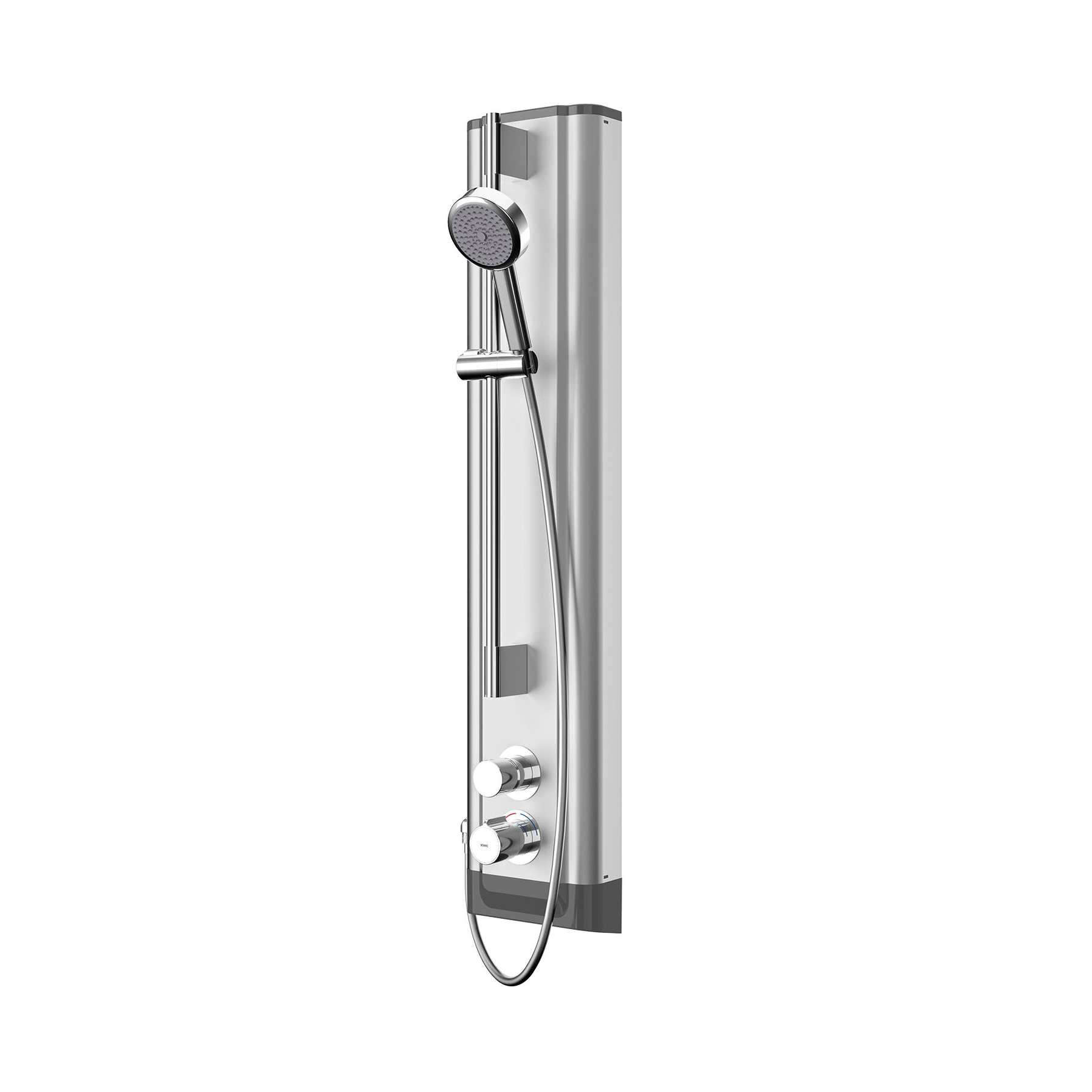 F5S-Therm Duschpaneel aus Edelstahl mit Handbrausegarnitur