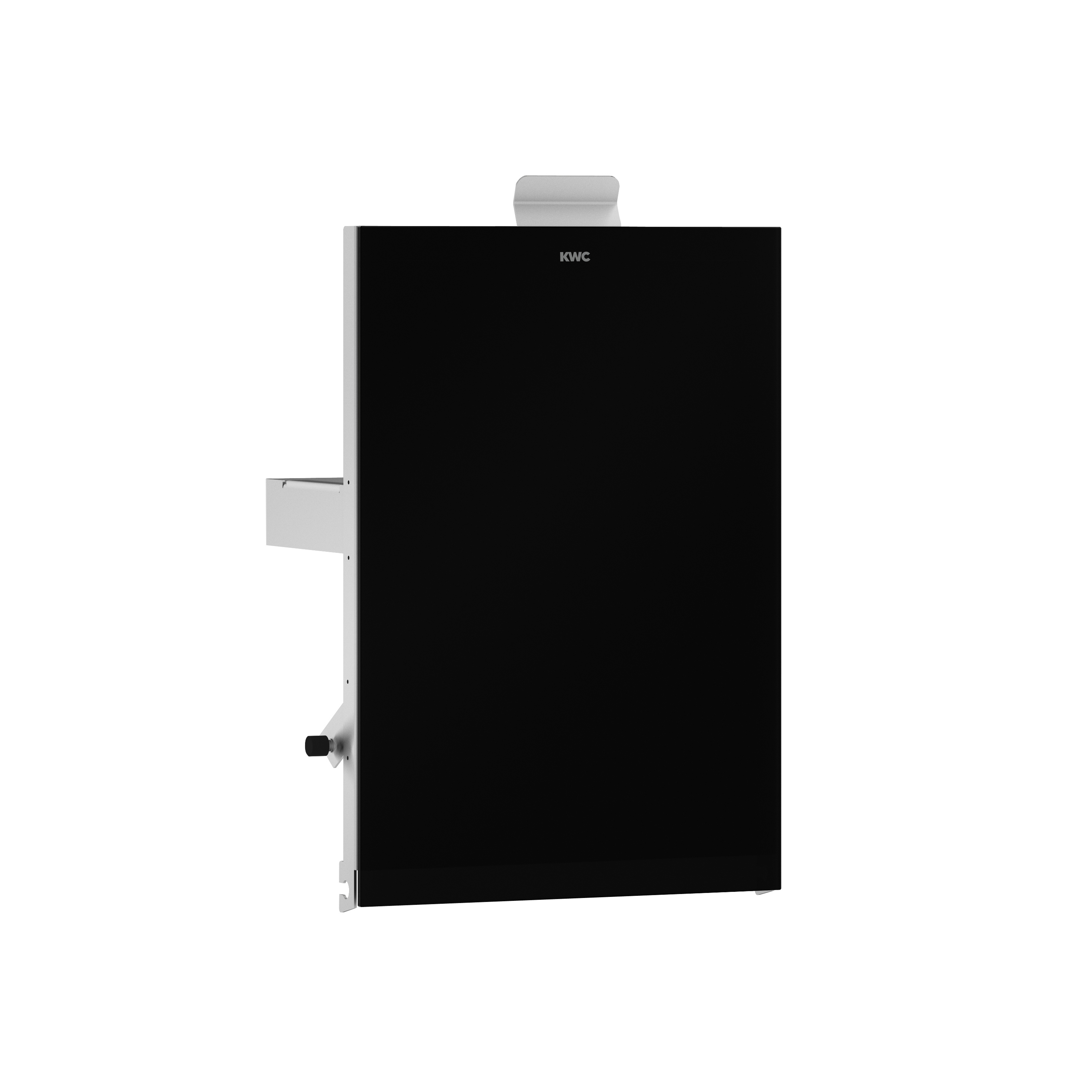EXOS. front with black safety glass panel