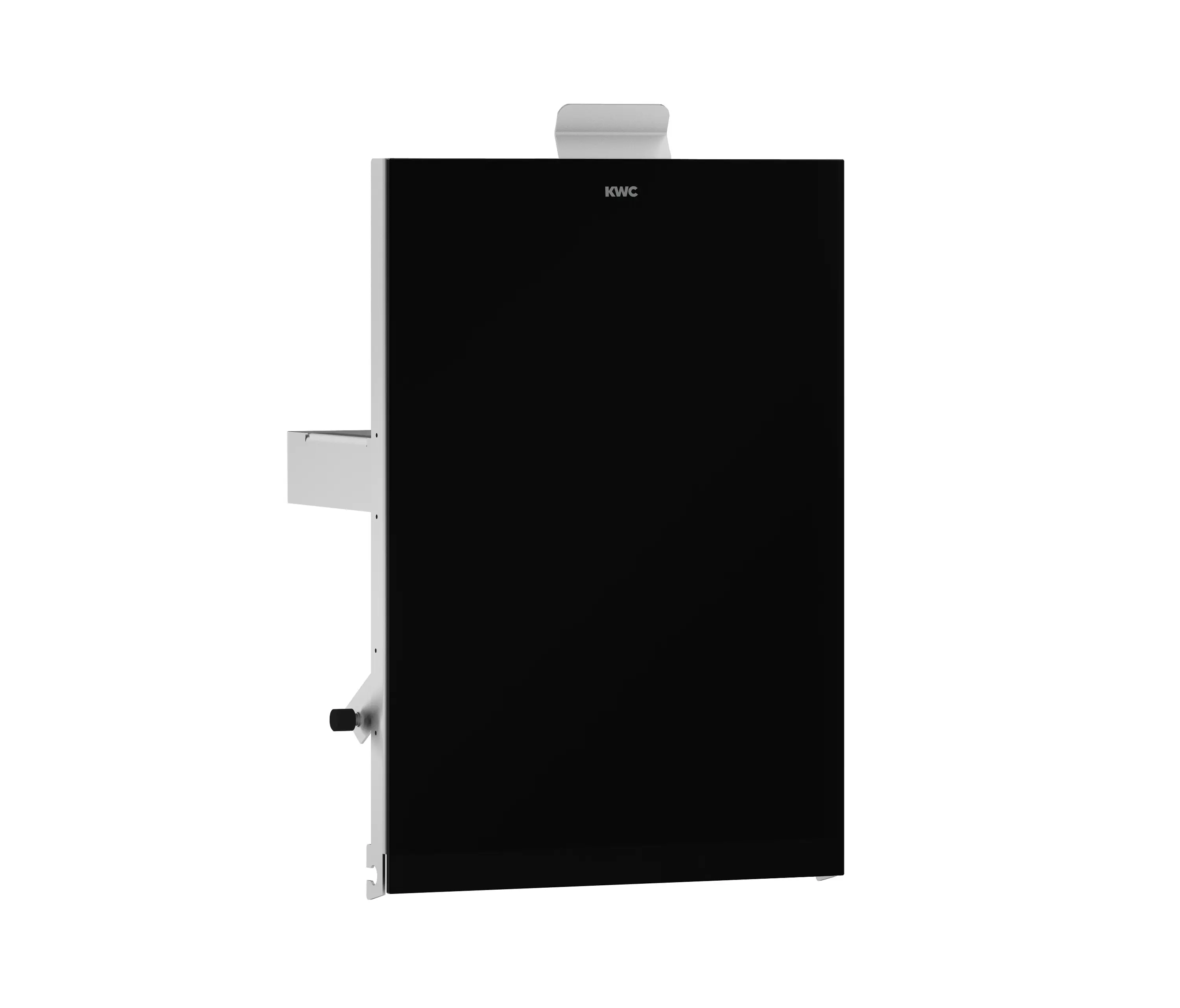 KWC Professional - EXOS. front with black safety glass panel